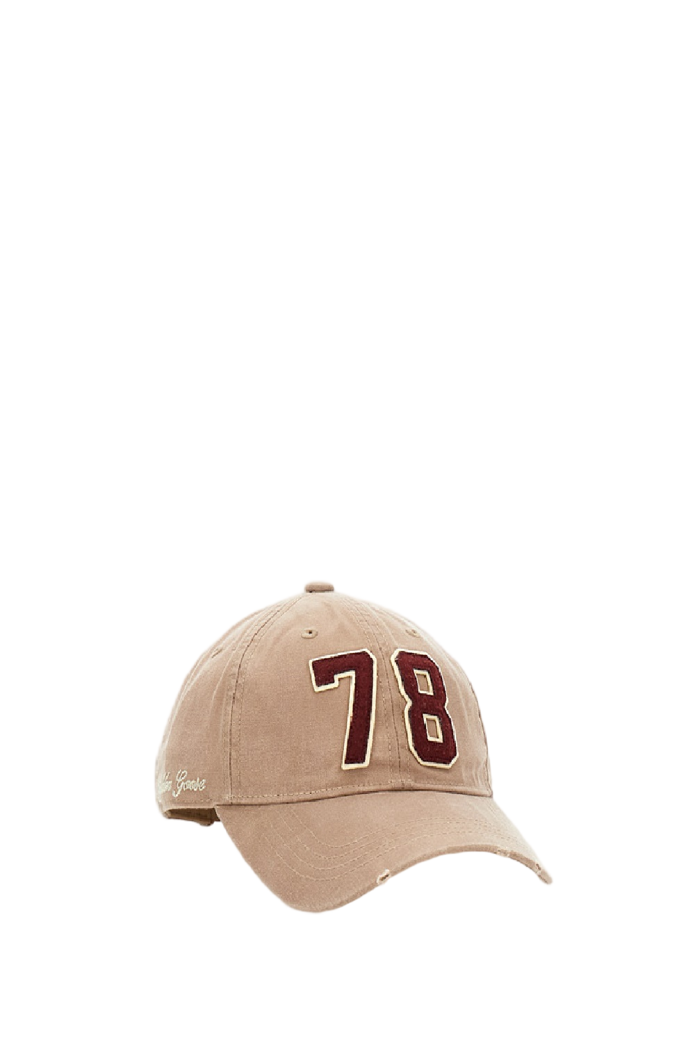 Beige Hat with Rounded Crown Design