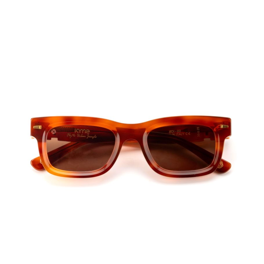 Jedi2 Tortoiseshell Pattern Sunglasses with Rectangular Frame