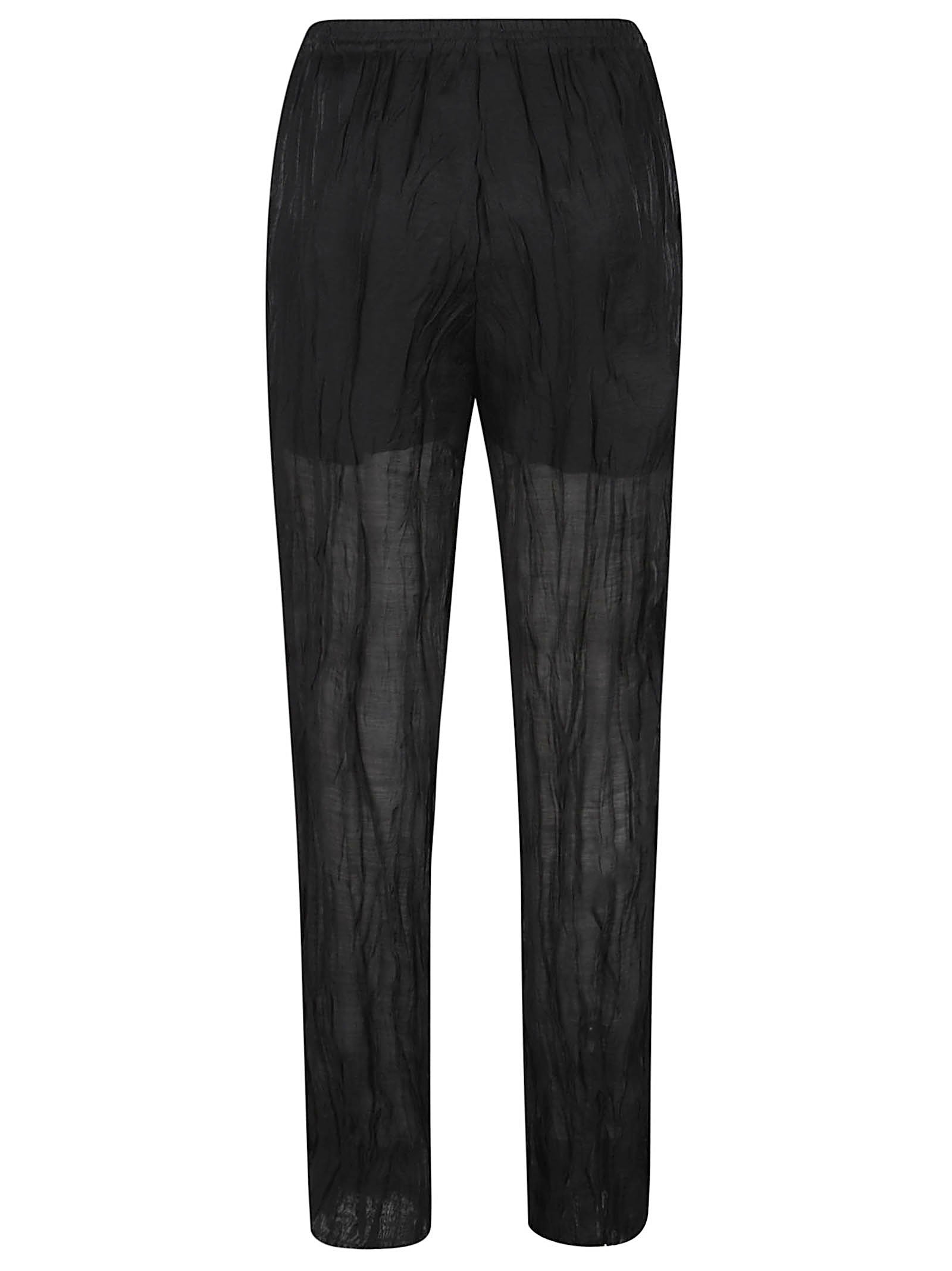 Sheer Black Pants Set