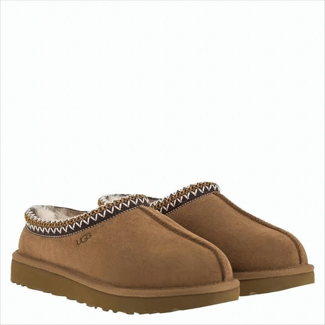 Suede Slip-On Mules with Textured EVA Sole