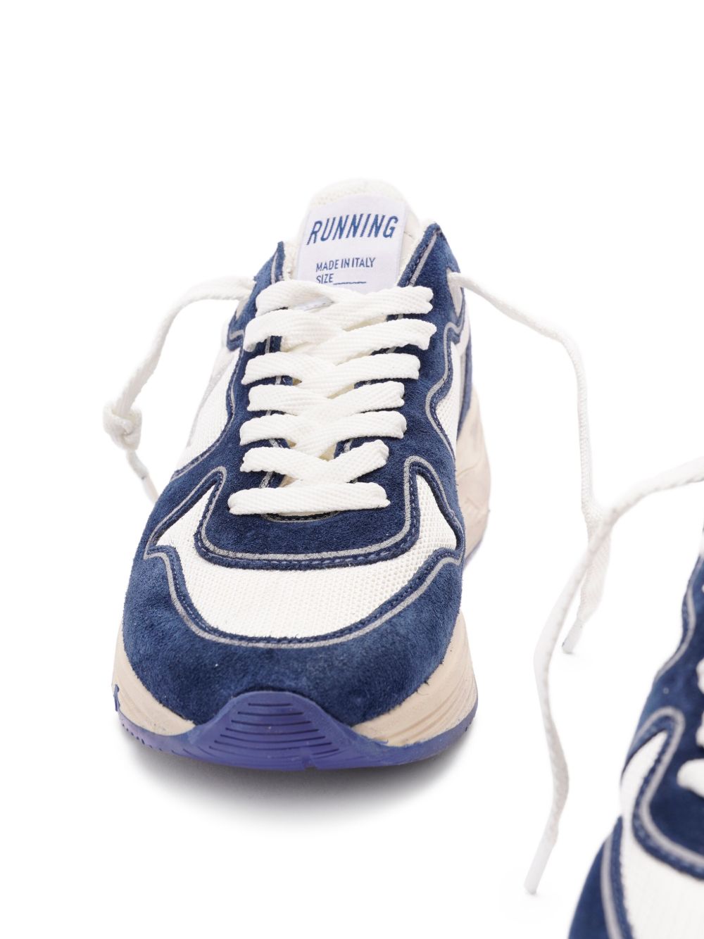 Sporty Sneakers With Suede Detailing And Rubber Sole