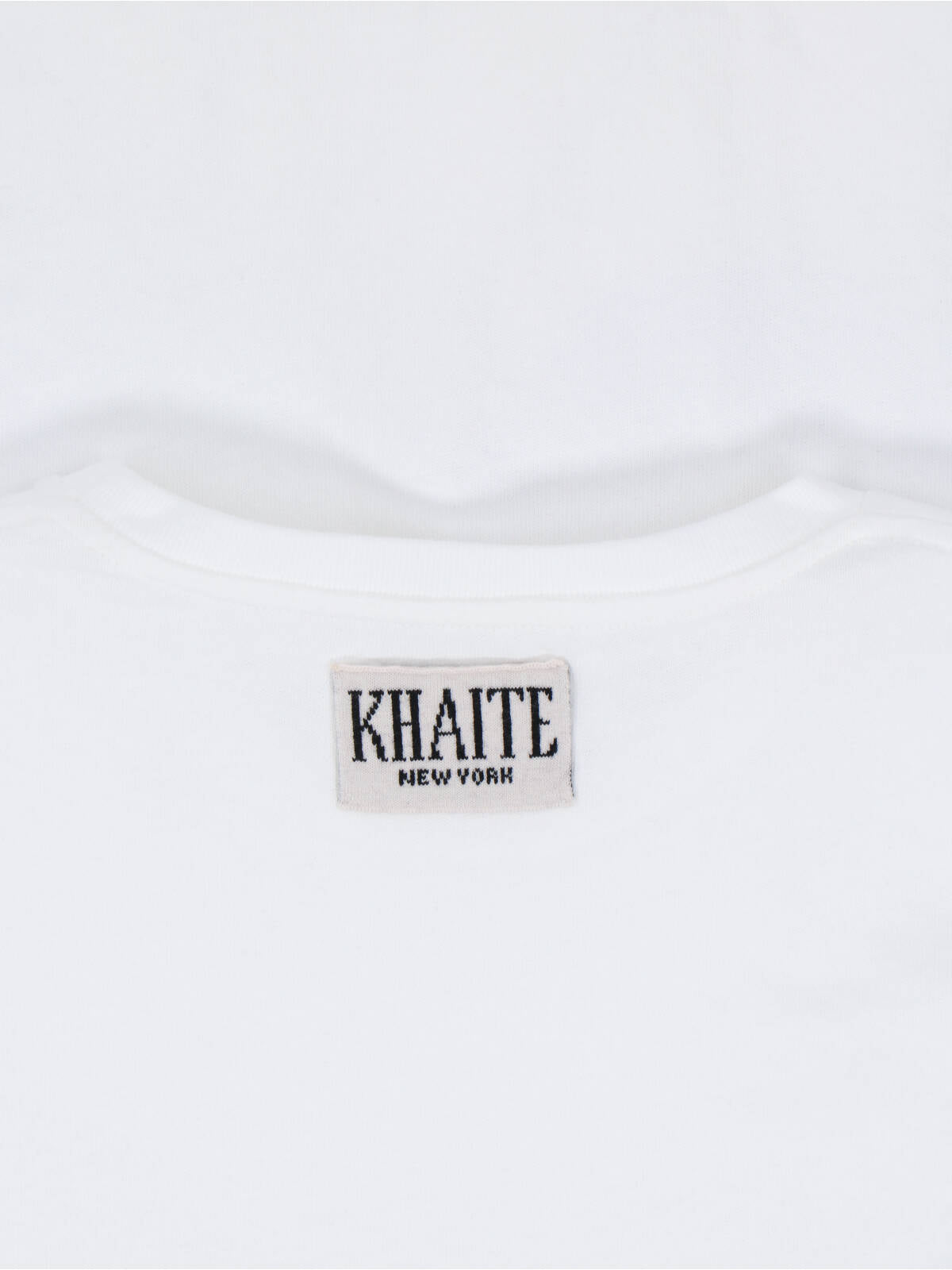 "Mae" T-Shirt, White Cotton, Crew Neck