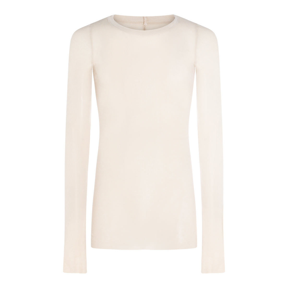 Sand Viscose/Silk Ribbed Sweater