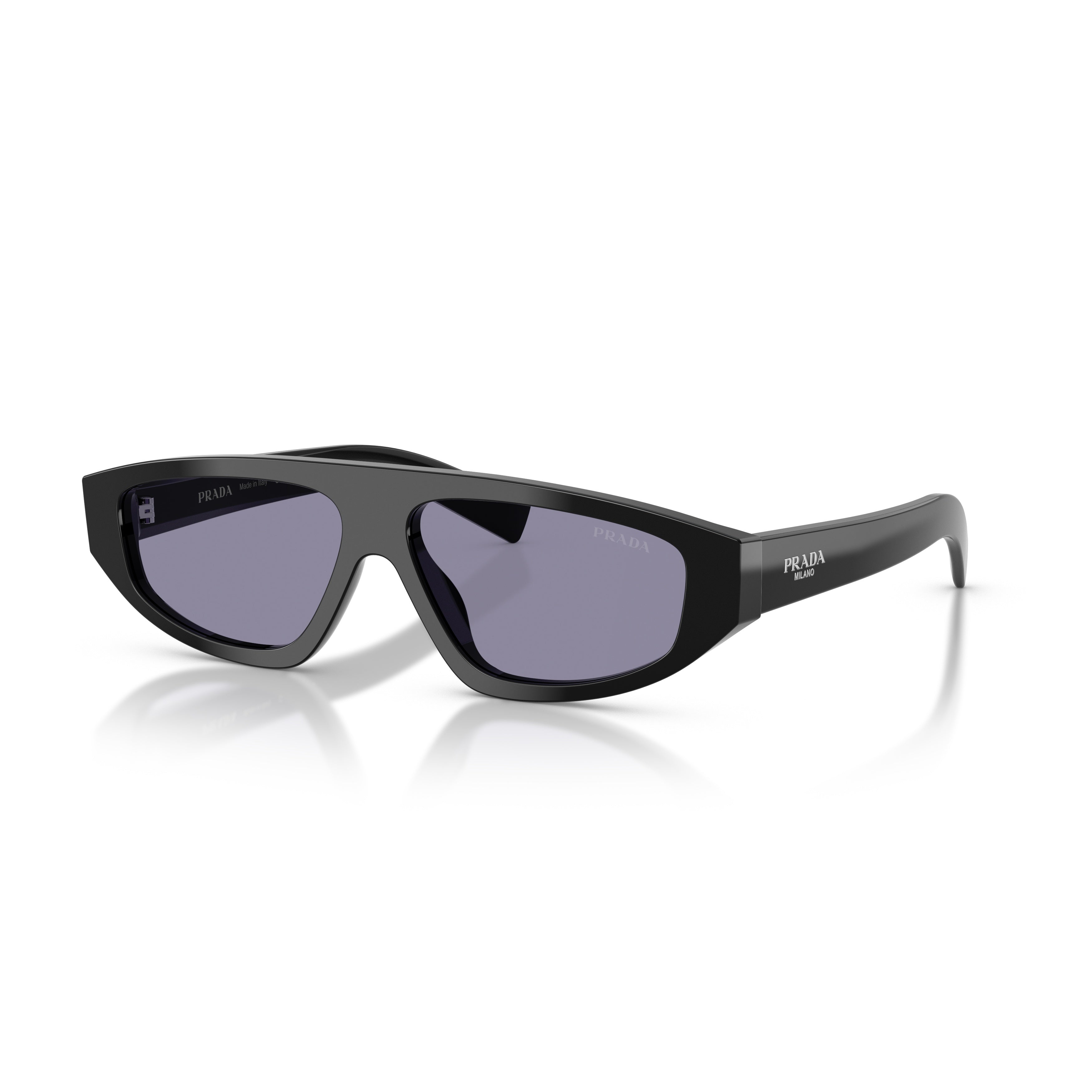 0pr C02s Angular Black Acetate Sunglasses