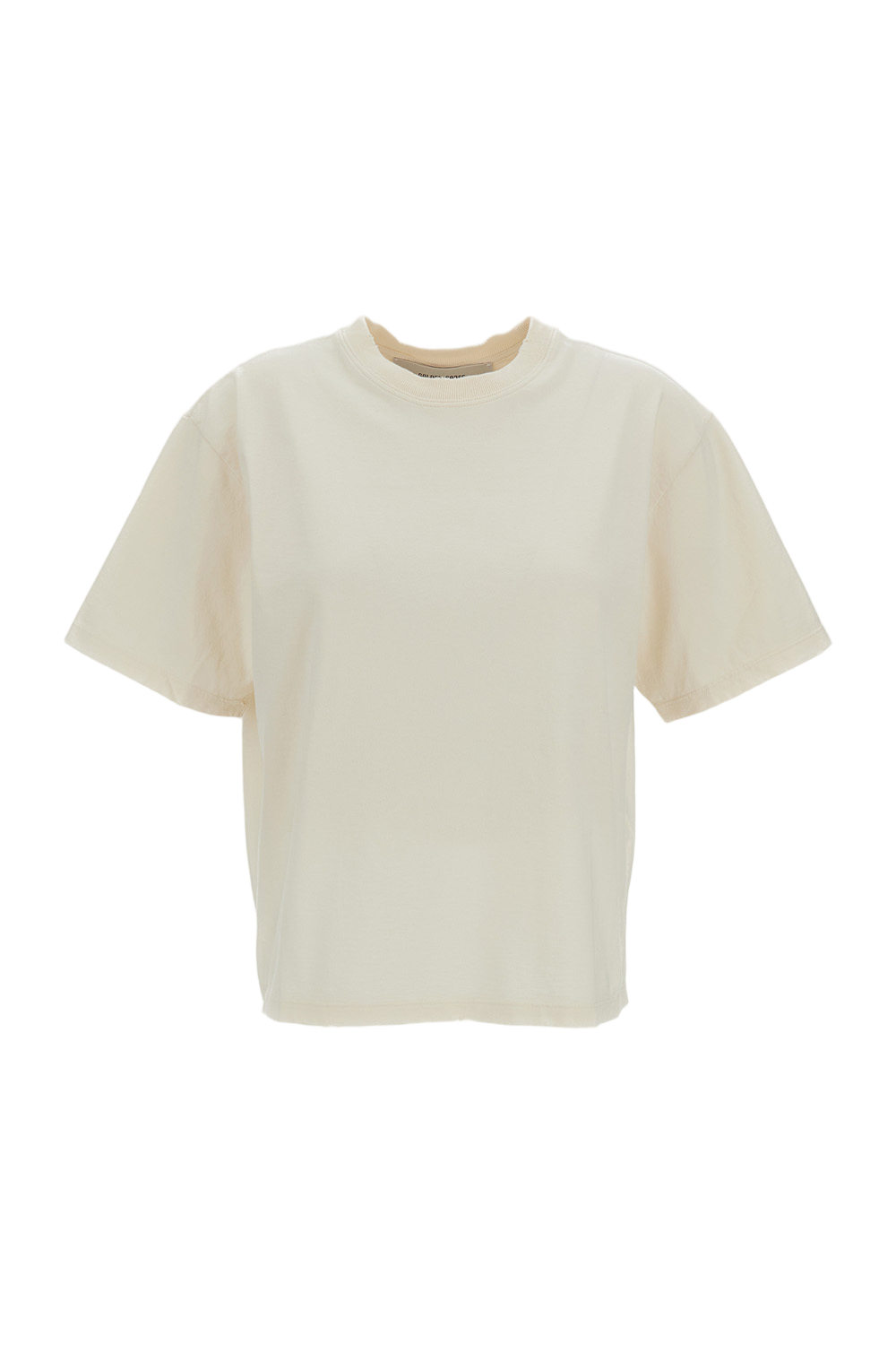 Koszulkowa T-shirt o pudełkowym kroju z efektem vintage i przetarć