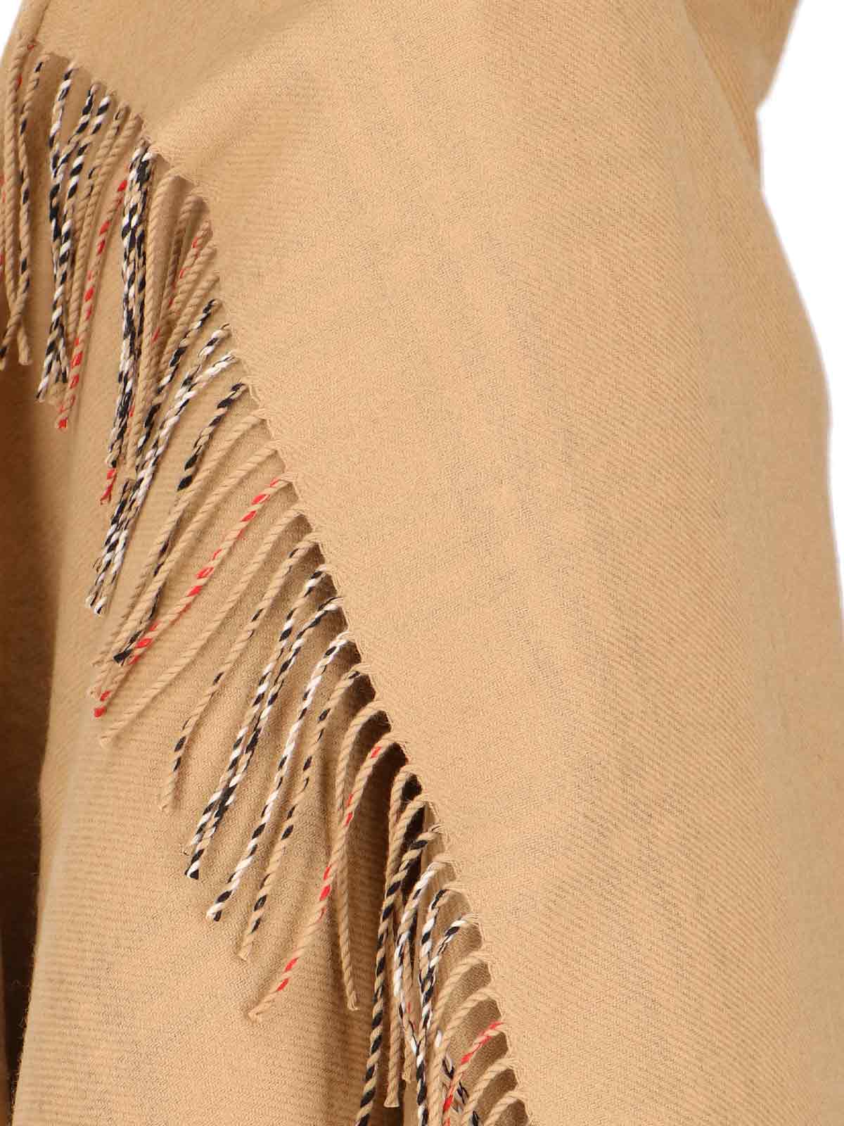Reversible Merino Wool Mantle with Asymmetrical Hem