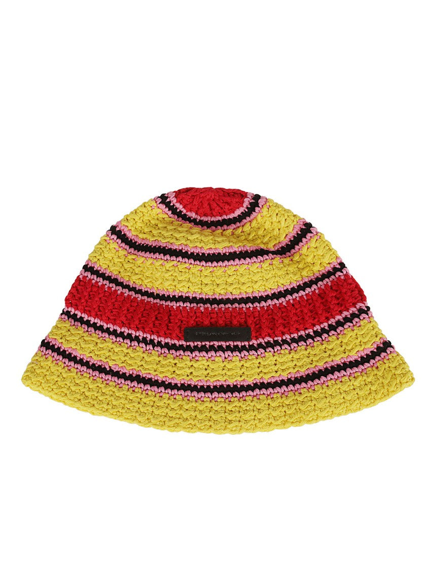 Crochet Design Hat With Stripes