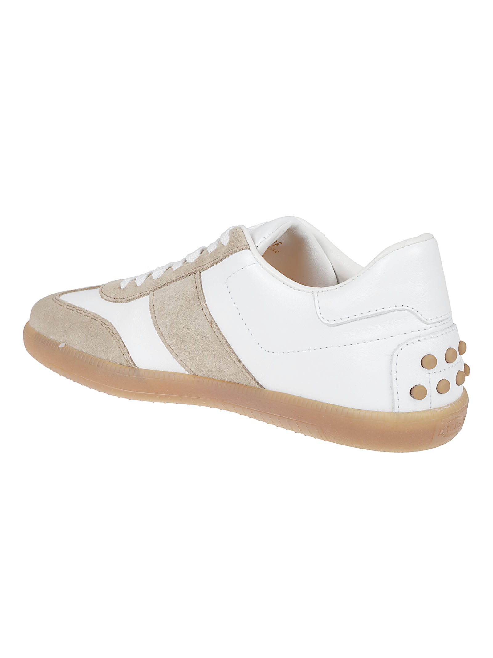 Low-top White Leather Sneakers