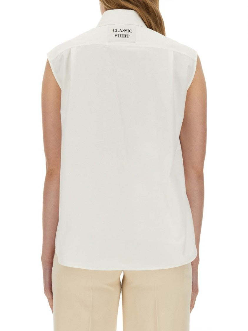Sleeveless Poplin Shirt