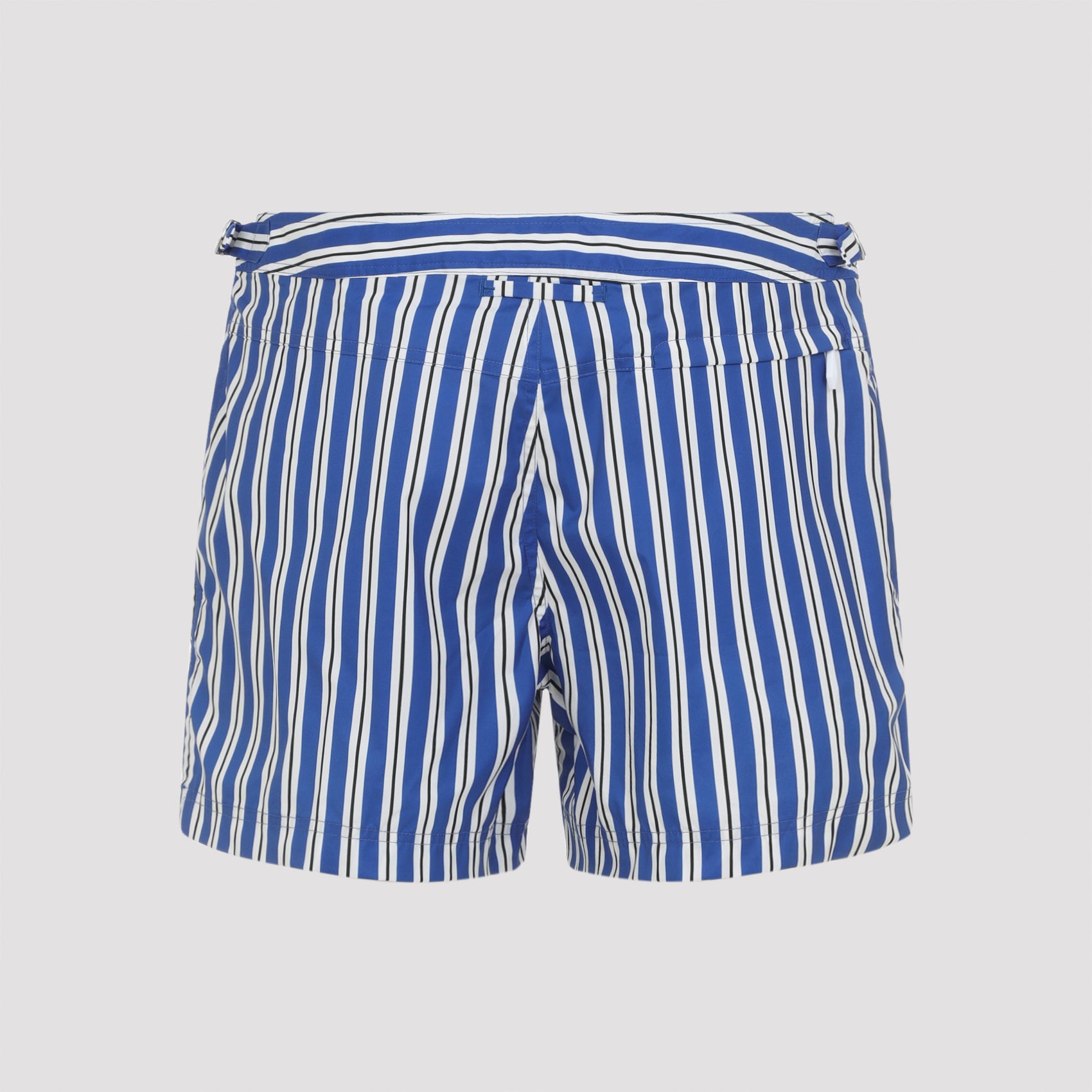 Tailored Vertical Striped Swim Shorts