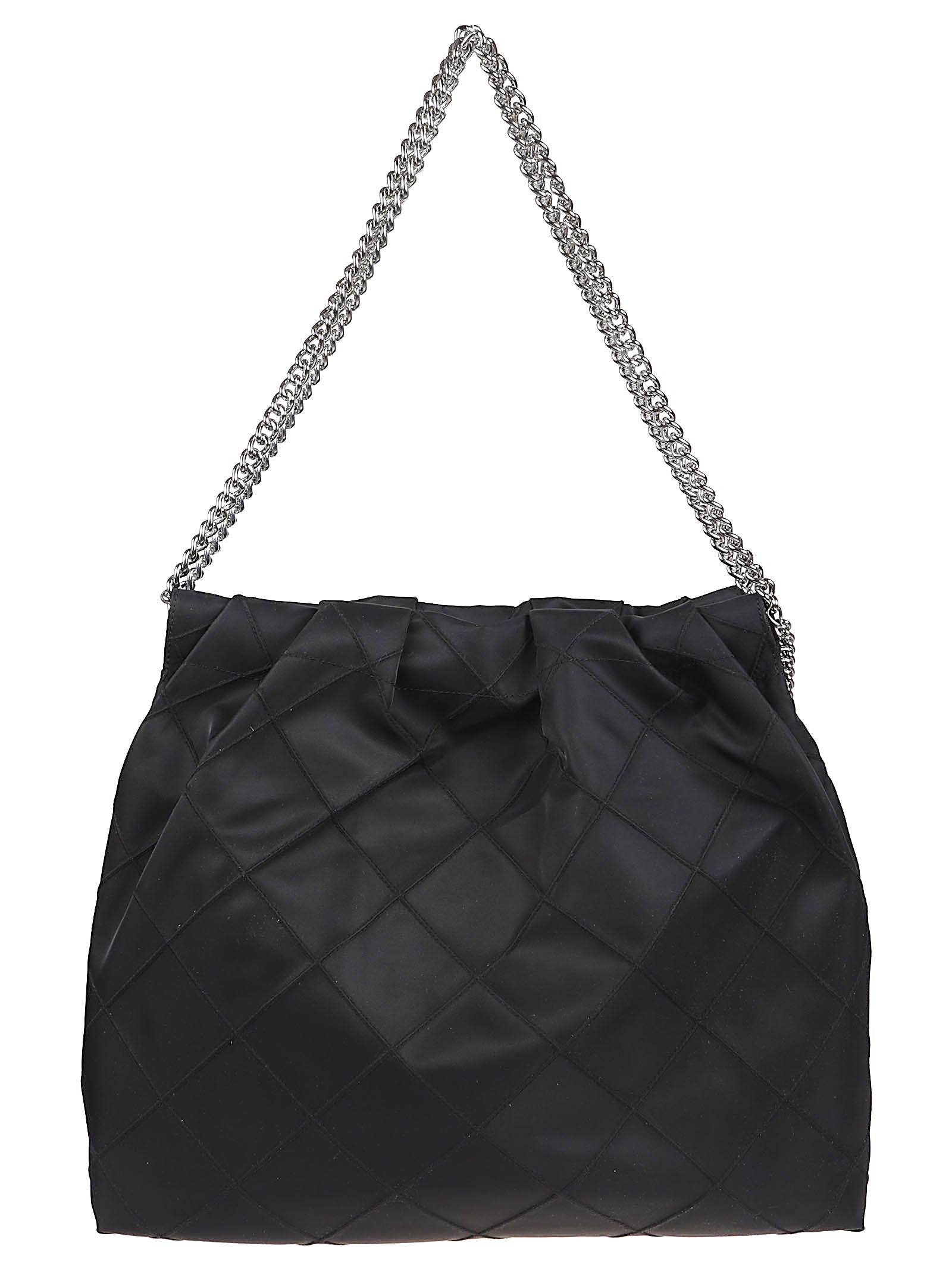 Soft-Structured Quilted Handbag with Chain Strap