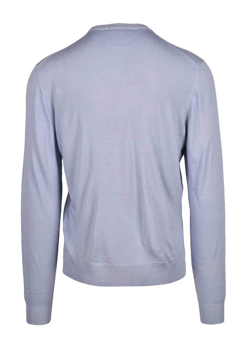 Crew Neck Sweater - Light Blue