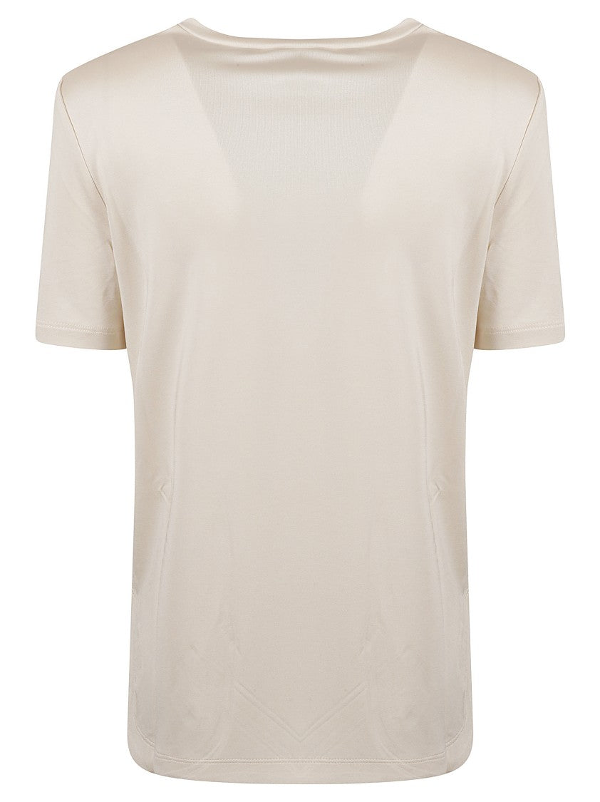 Silk T-Shirt With Classic Crew Neckline