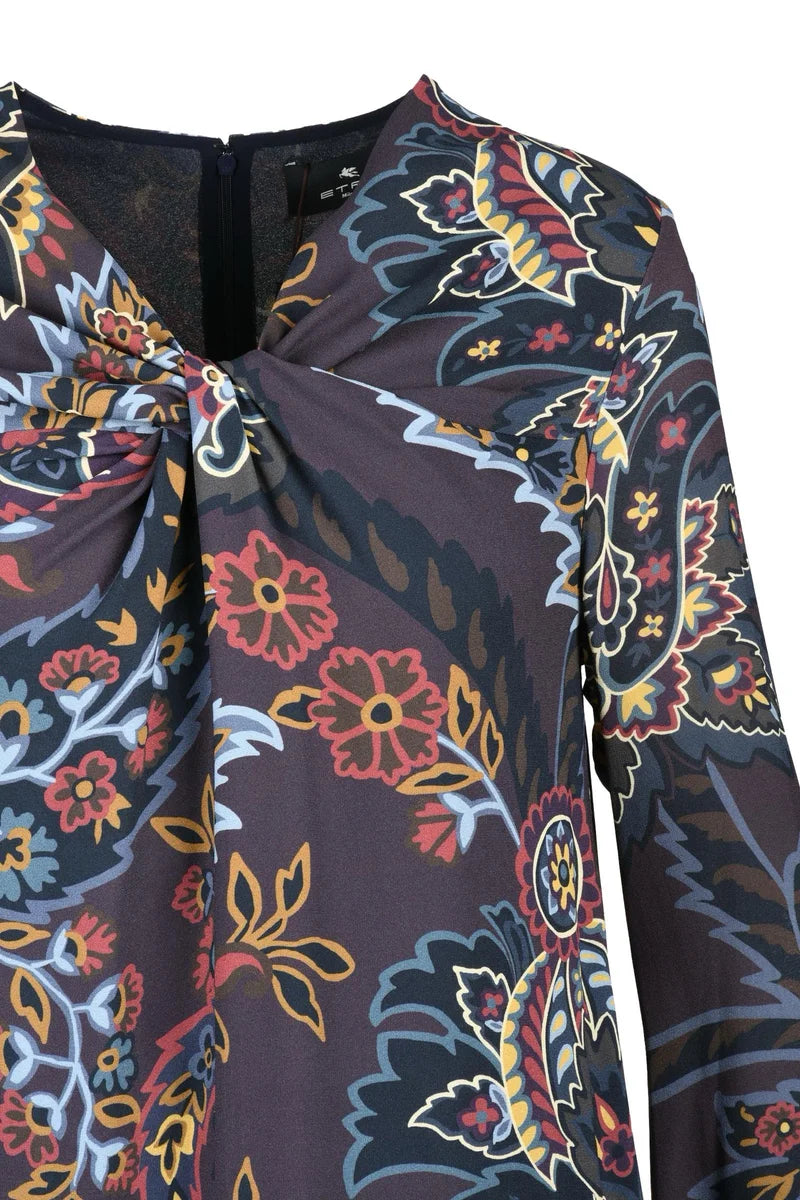 Longuette Dress Viscose Stretch - Multicolor