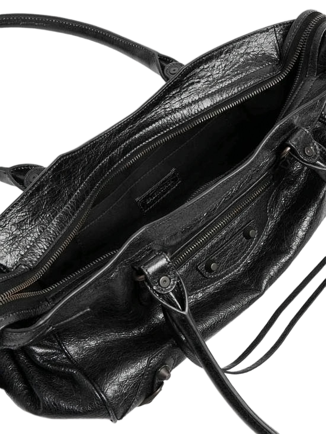 Textured Lambskin Leather Tote Bag