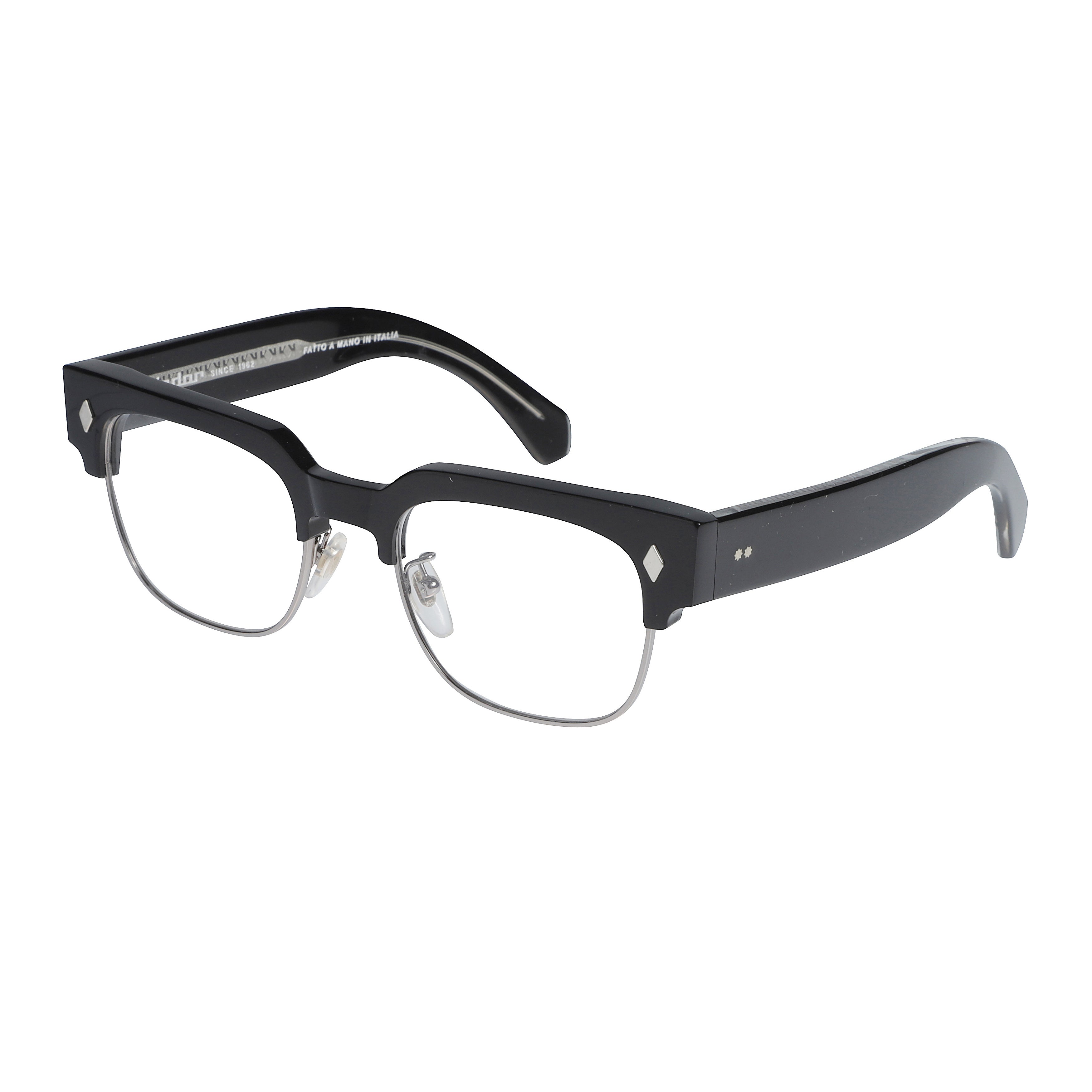 Tobako Cm Half-Rim Eyeglasses with Bold Black Frame