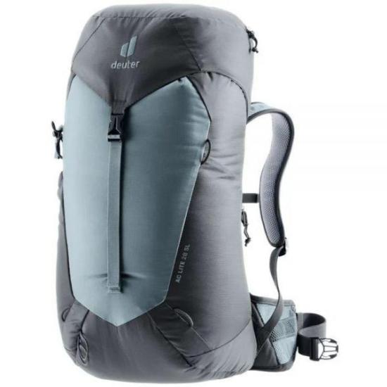 Two-Tone Grey Backpack with Streamlined Design