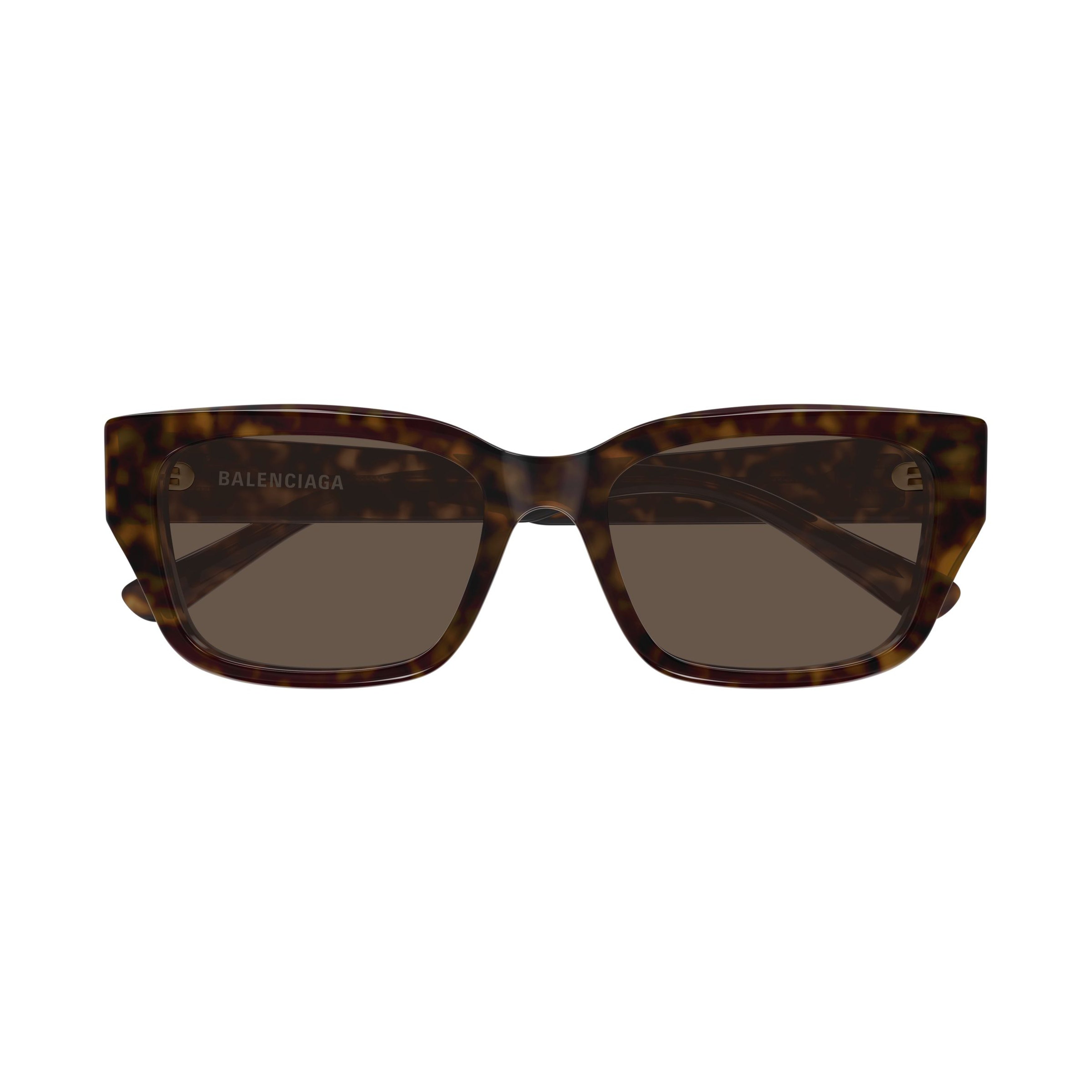 Rectangular Tortoiseshell Frame Sunglasses With Gold-Tone Logo