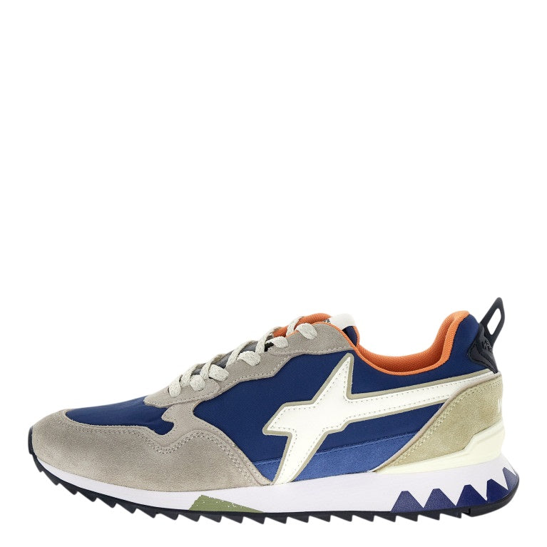 Two-Tone Jet Sneakers with Suede