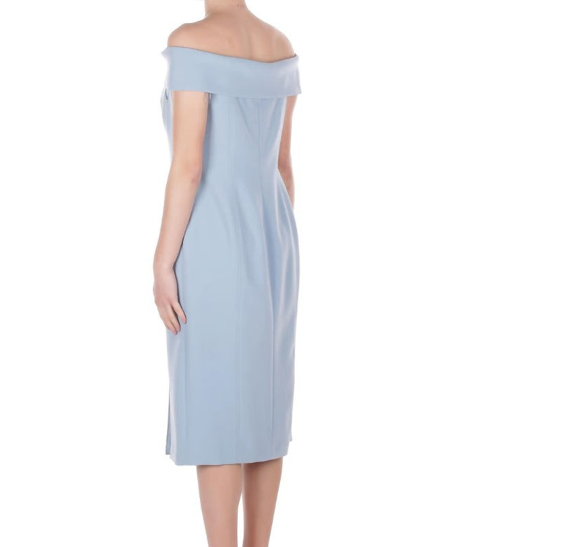Midi Woven Off Shoulder Dress
