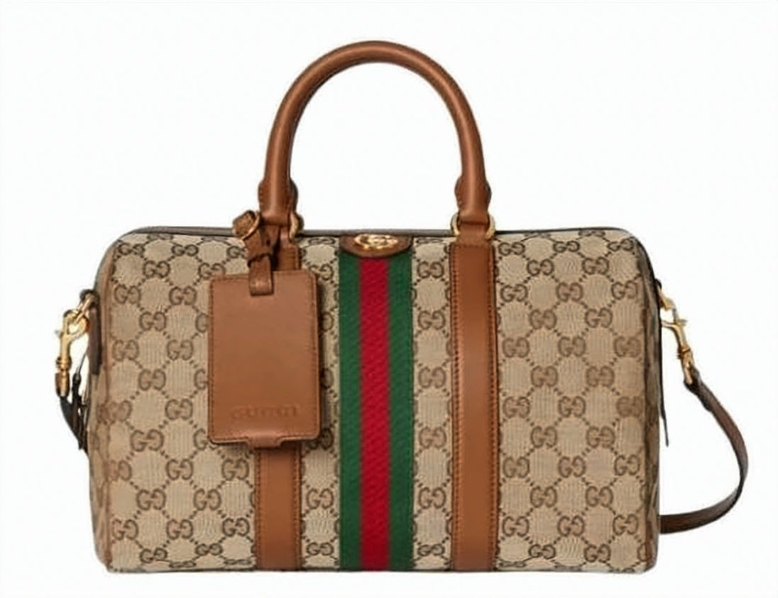 Gucci Medium Boston Bag in Classic Monogram Canvas