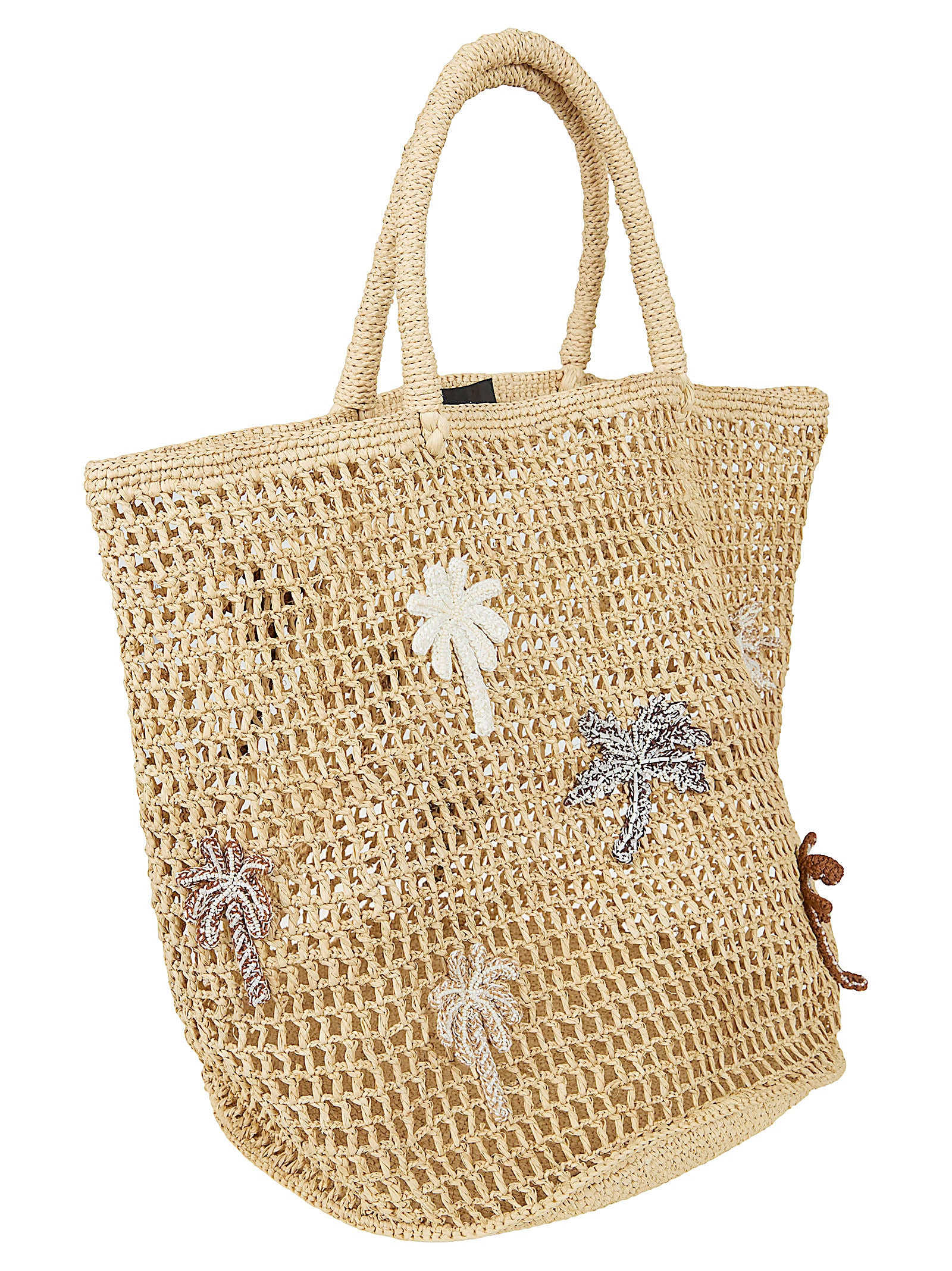 Raffia Neutral Spacious Design Shopper Bag