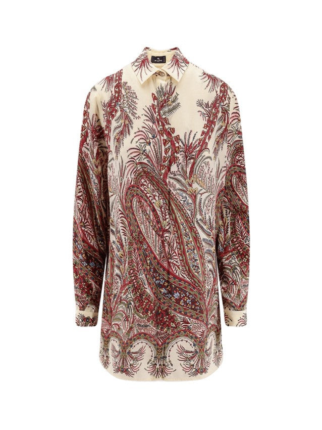 Long Silk Crêpe De Chine Shirt