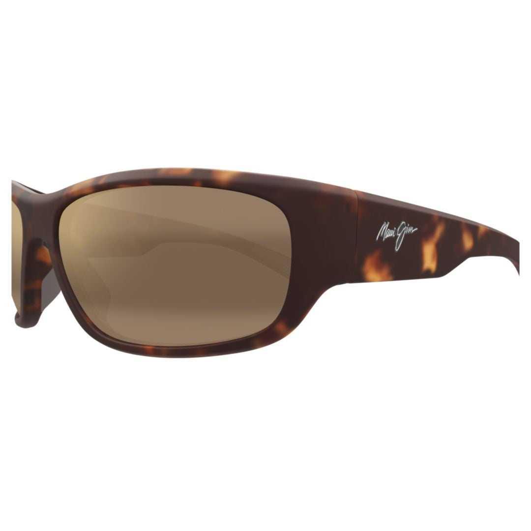 Maukele Rectangular Tortoiseshell Sunglasses with Brown-Tinted Lenses