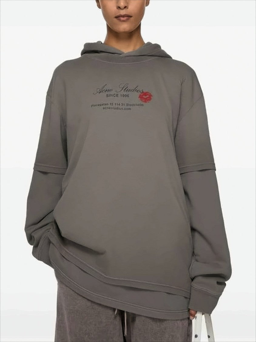 Oversized Cotton Hoodie with Subtle Logo