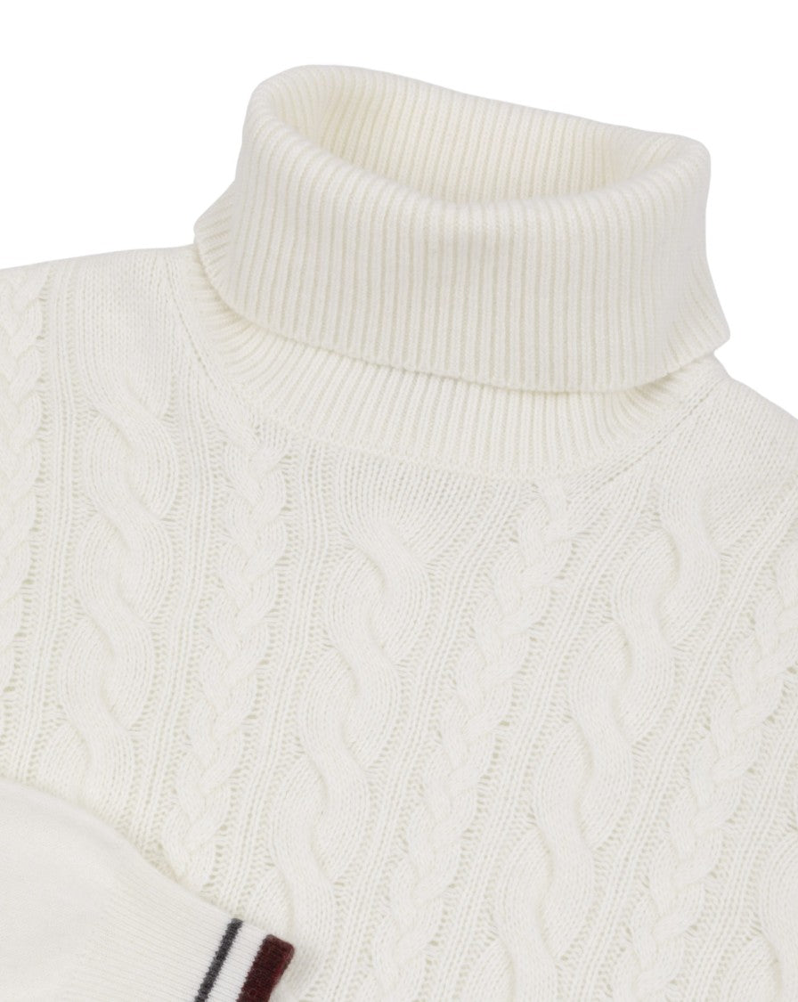 Soft Yarn-Dyed Wool And Cashmere Blend Sweater