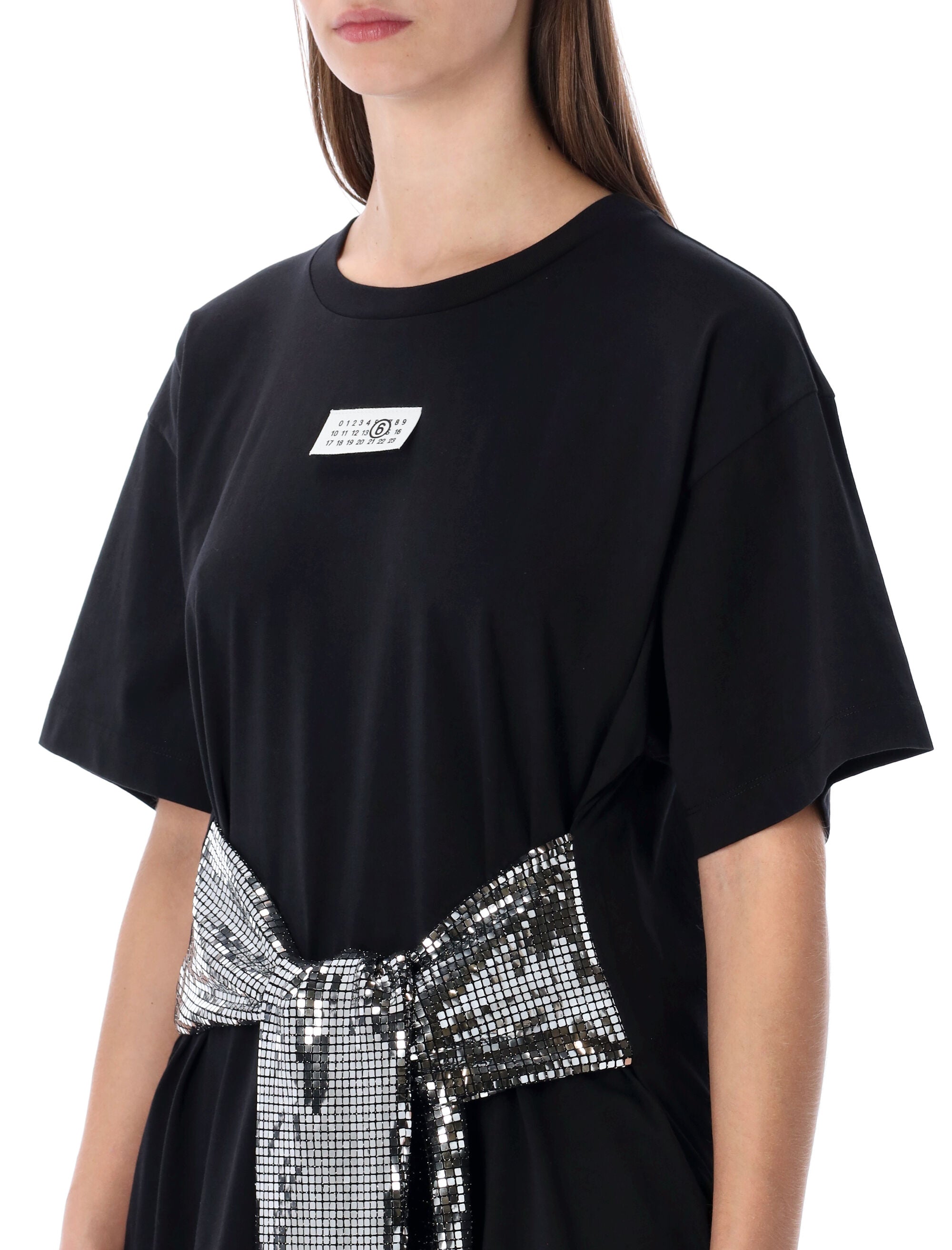 Botton T-Shirt With Sequin Gloves