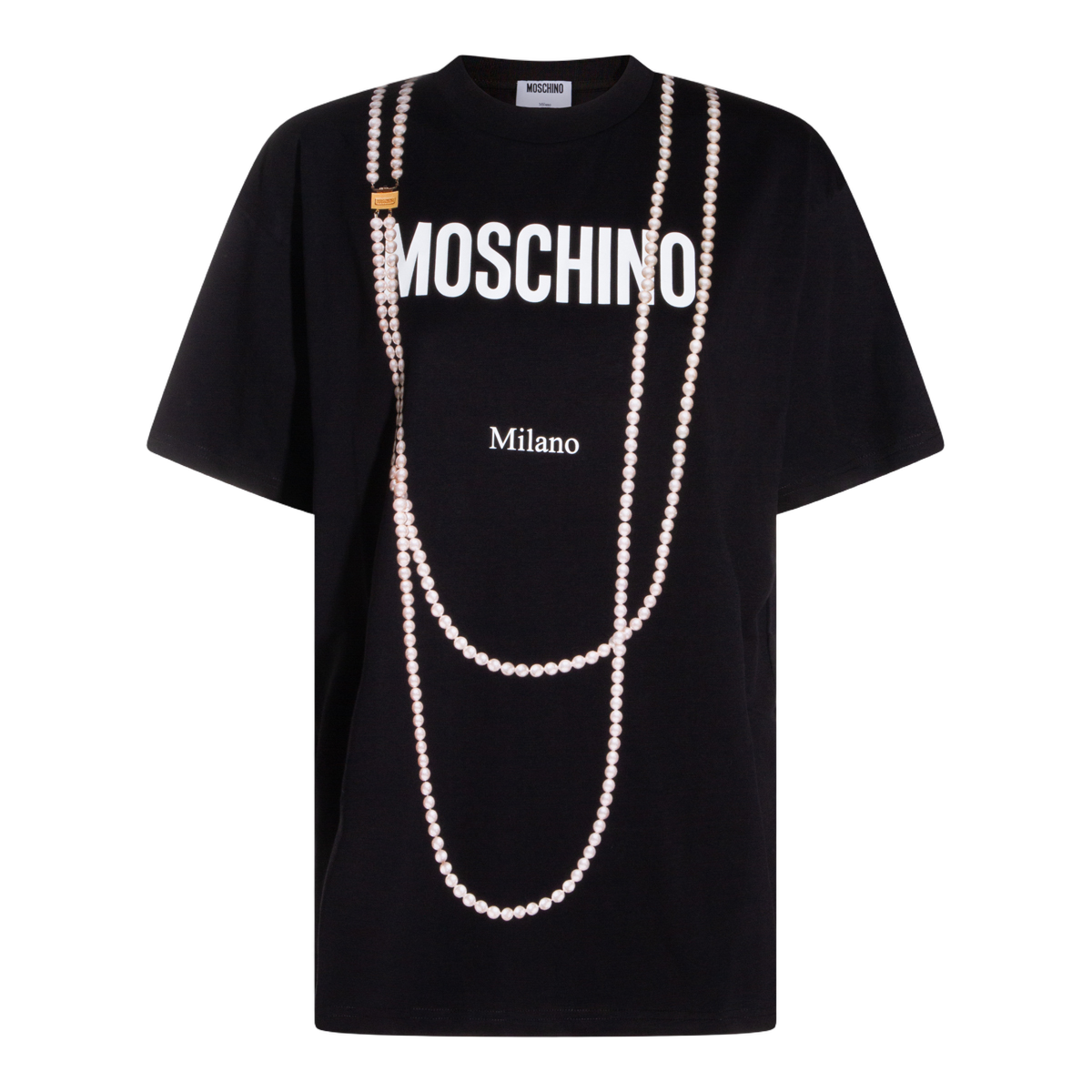 Classic Black T-Shirt With Round Neckline And Fitted Silhouette