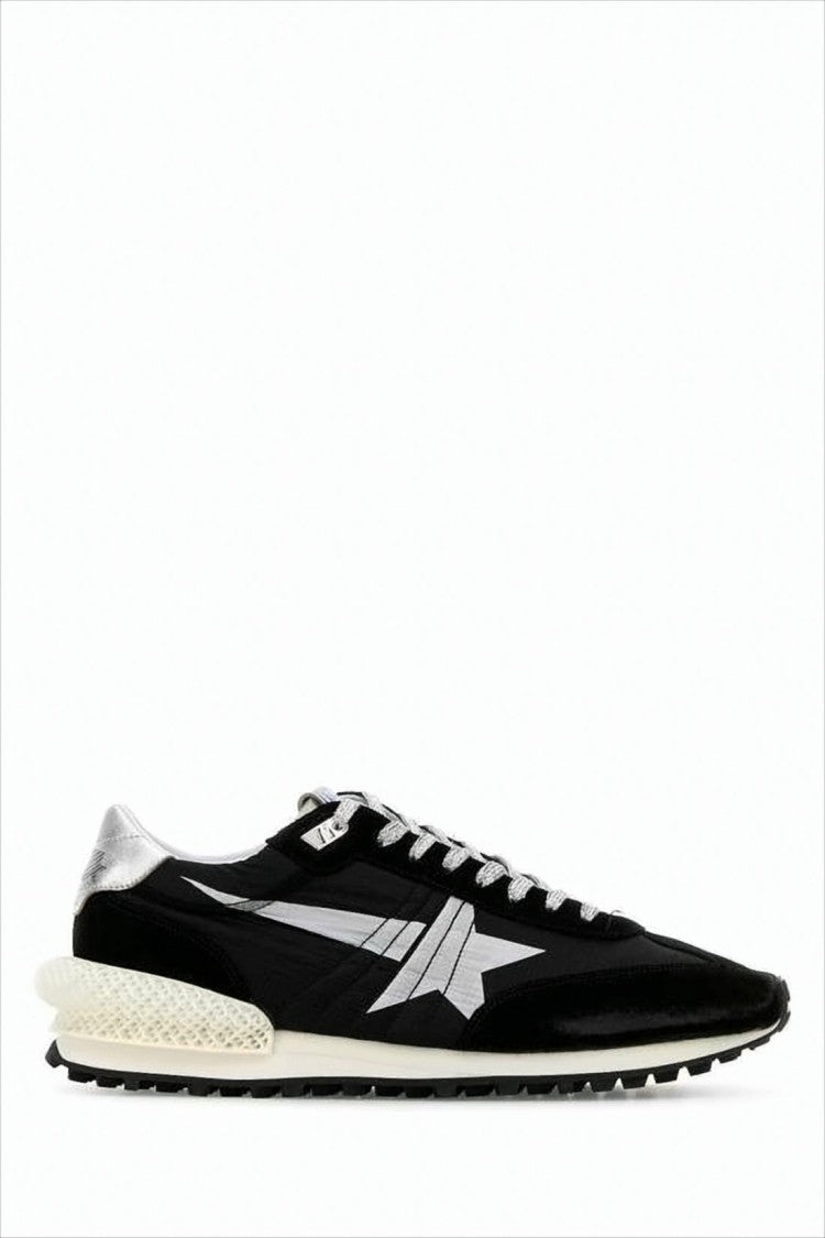 Low-Top Sneaker Featuring Distinctive Silver Star Design