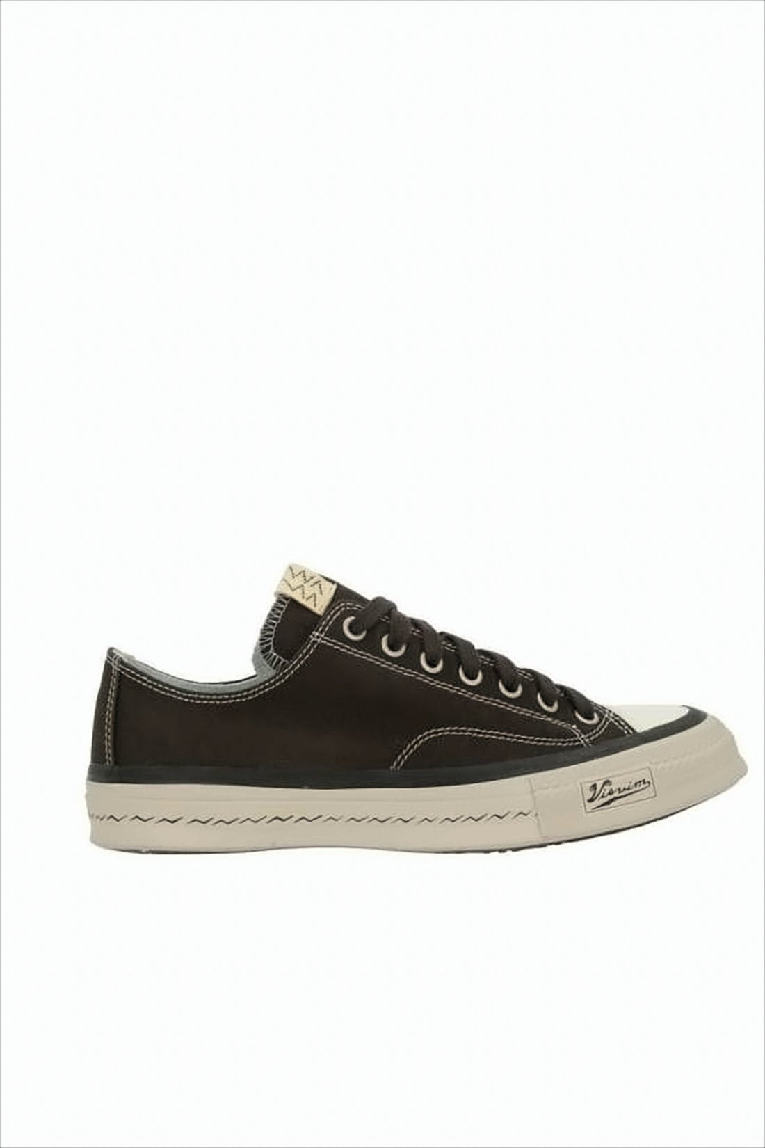 Low-Top Sneakers with Dark Cotton Upper