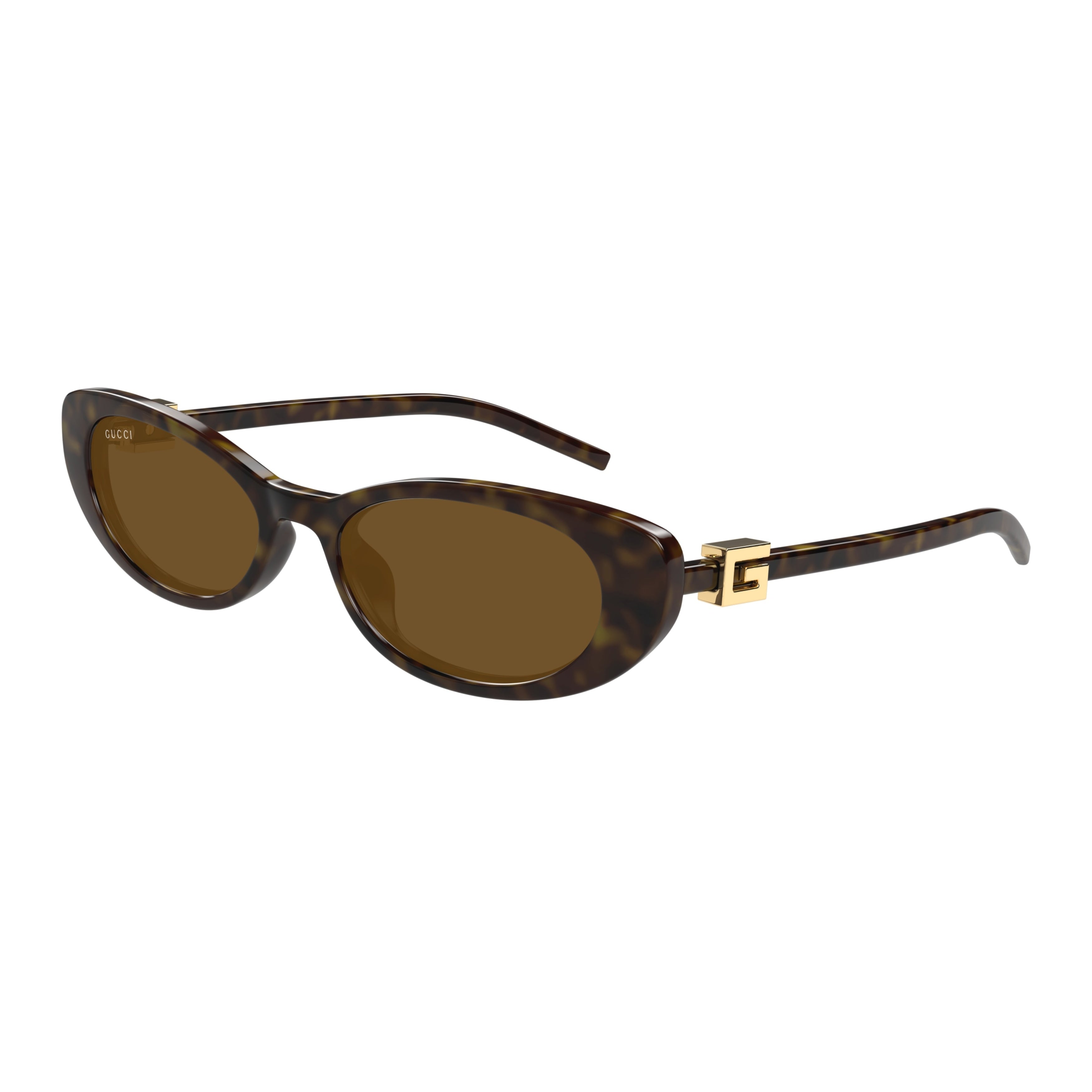 Gg1680s Oval-Frame Tortoiseshell Sunglasses