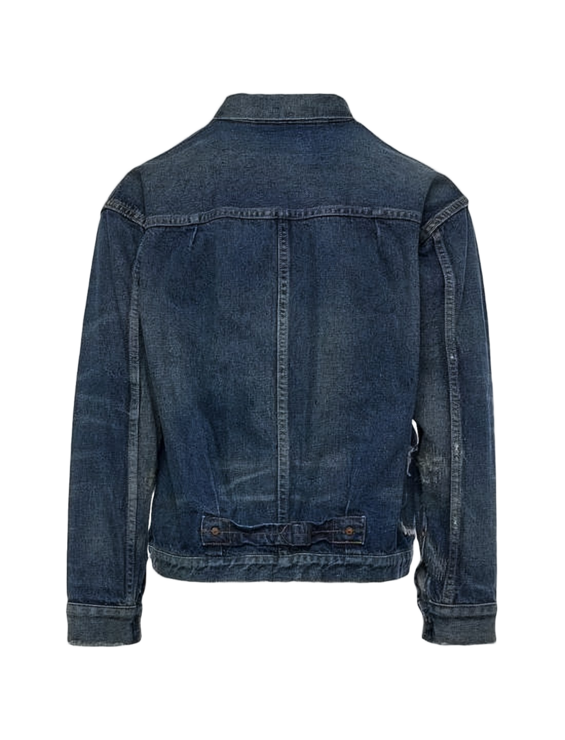Cropped Vintage Wash Denim Jacket