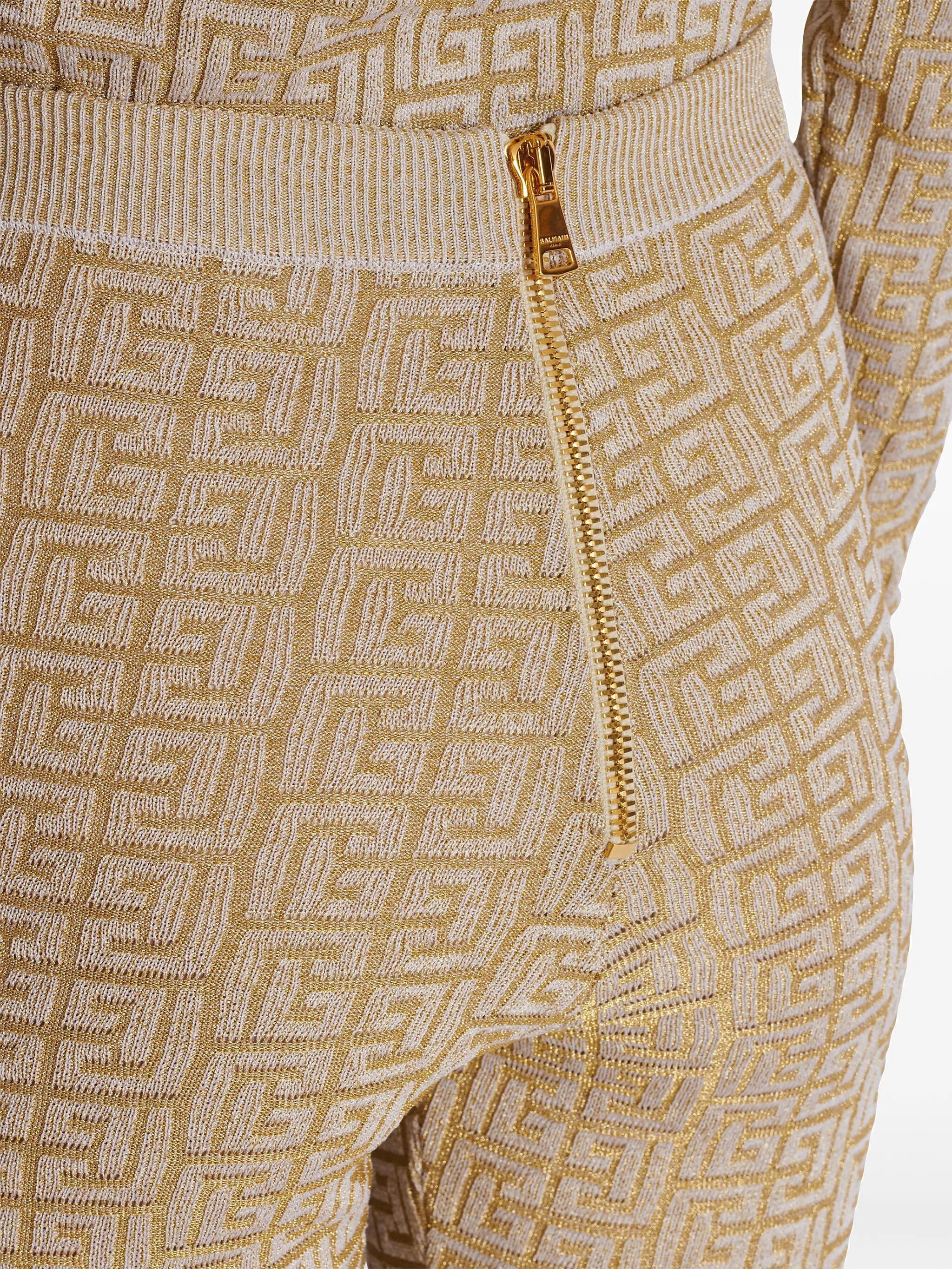 Neutral Leggings High-Waisted Knit Leggings
