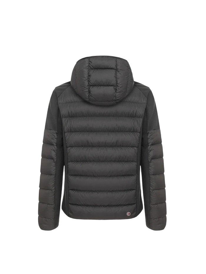 Grey Quilted Water-Repellent Down Jacket