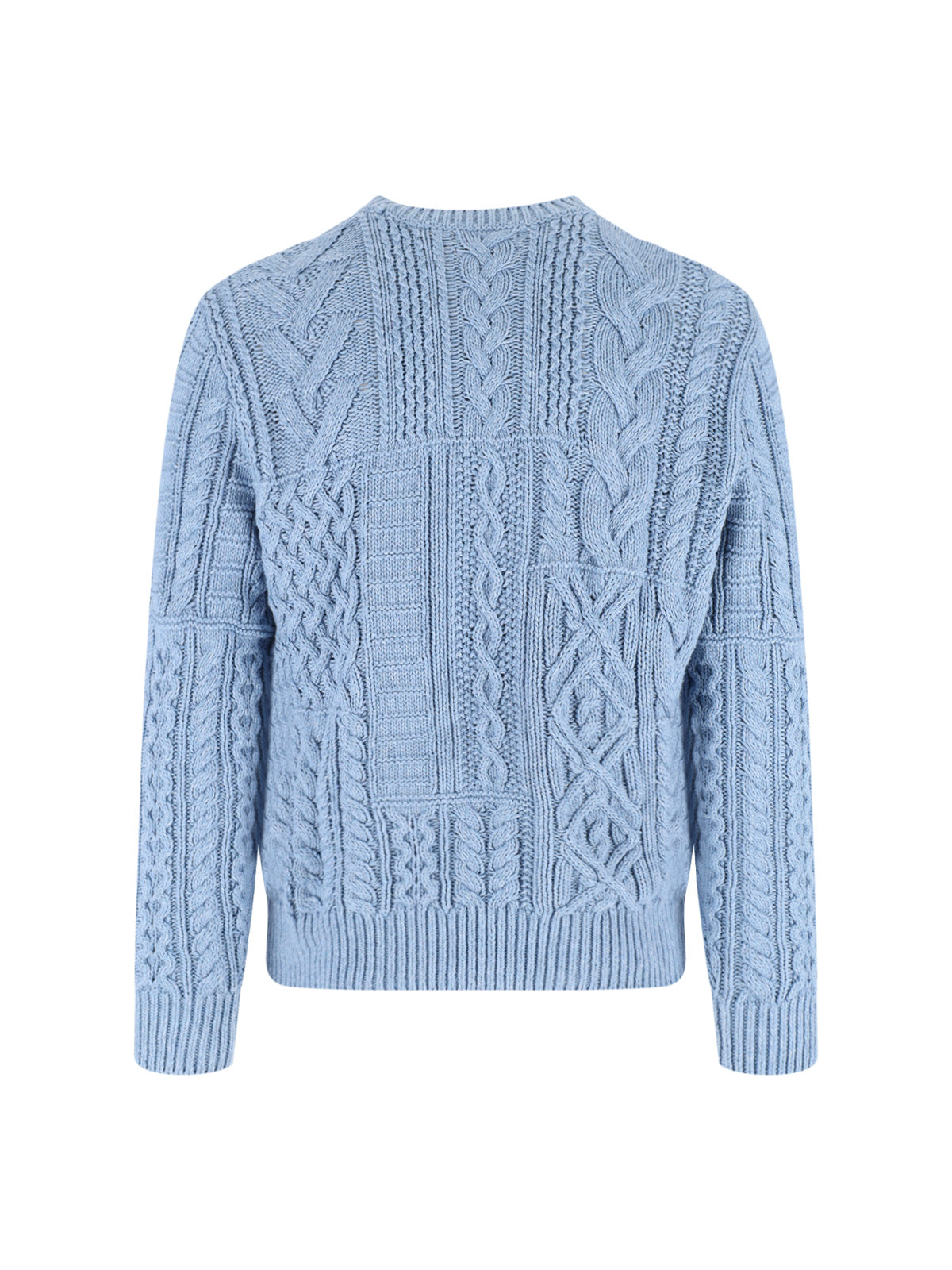 Blue American Flag Cable Knit Sweater