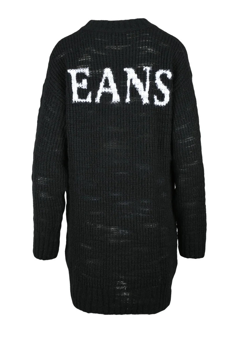 Jeans Long Dress Wool Alpaca - Black