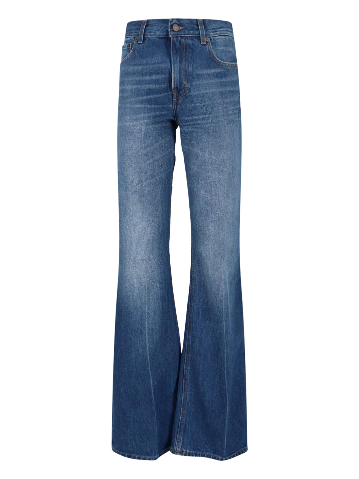 High-Waisted Flared Jeans With Retro-Inspired Design
