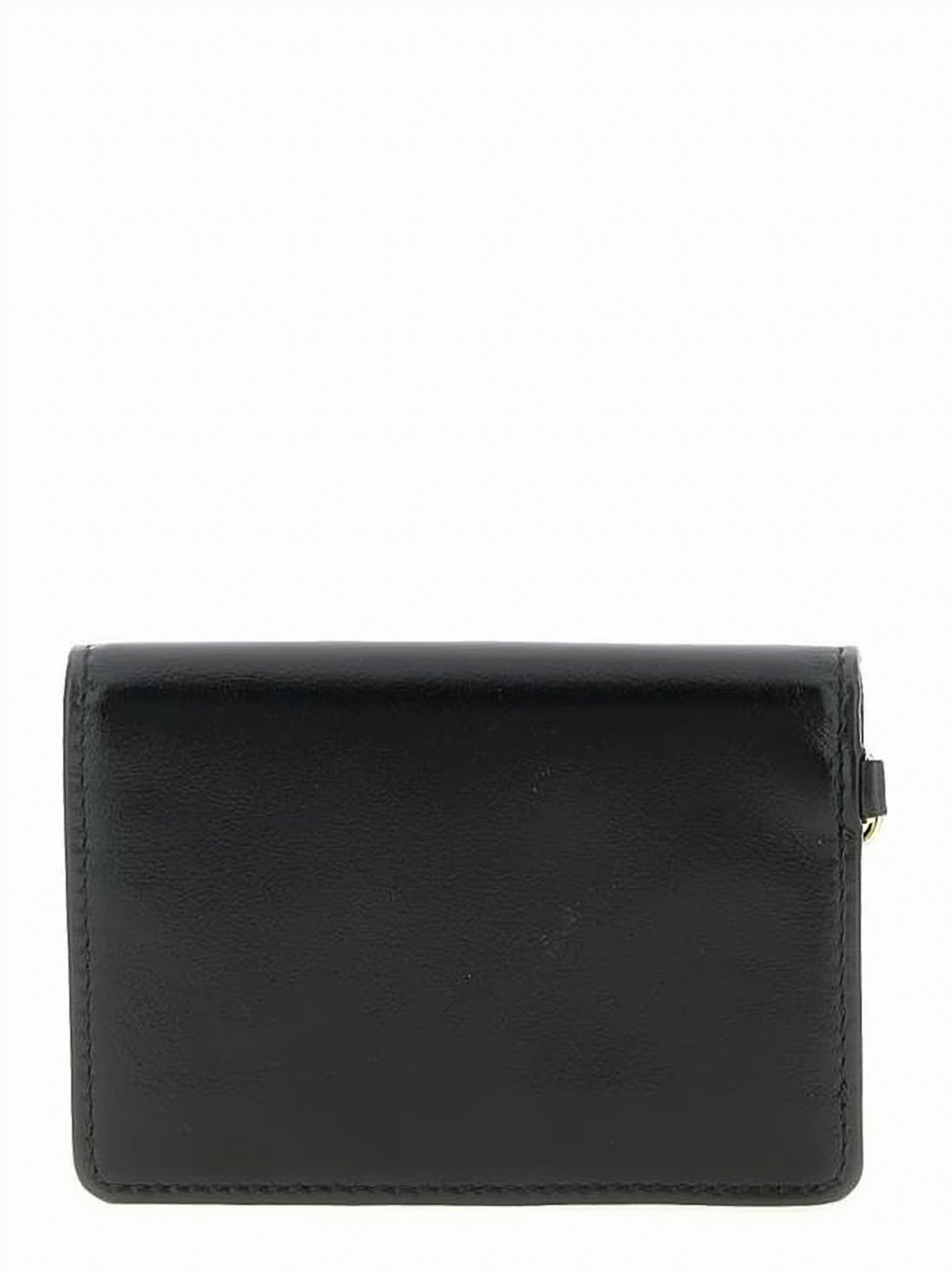 Rectangular Black Calf Leather Cardholder