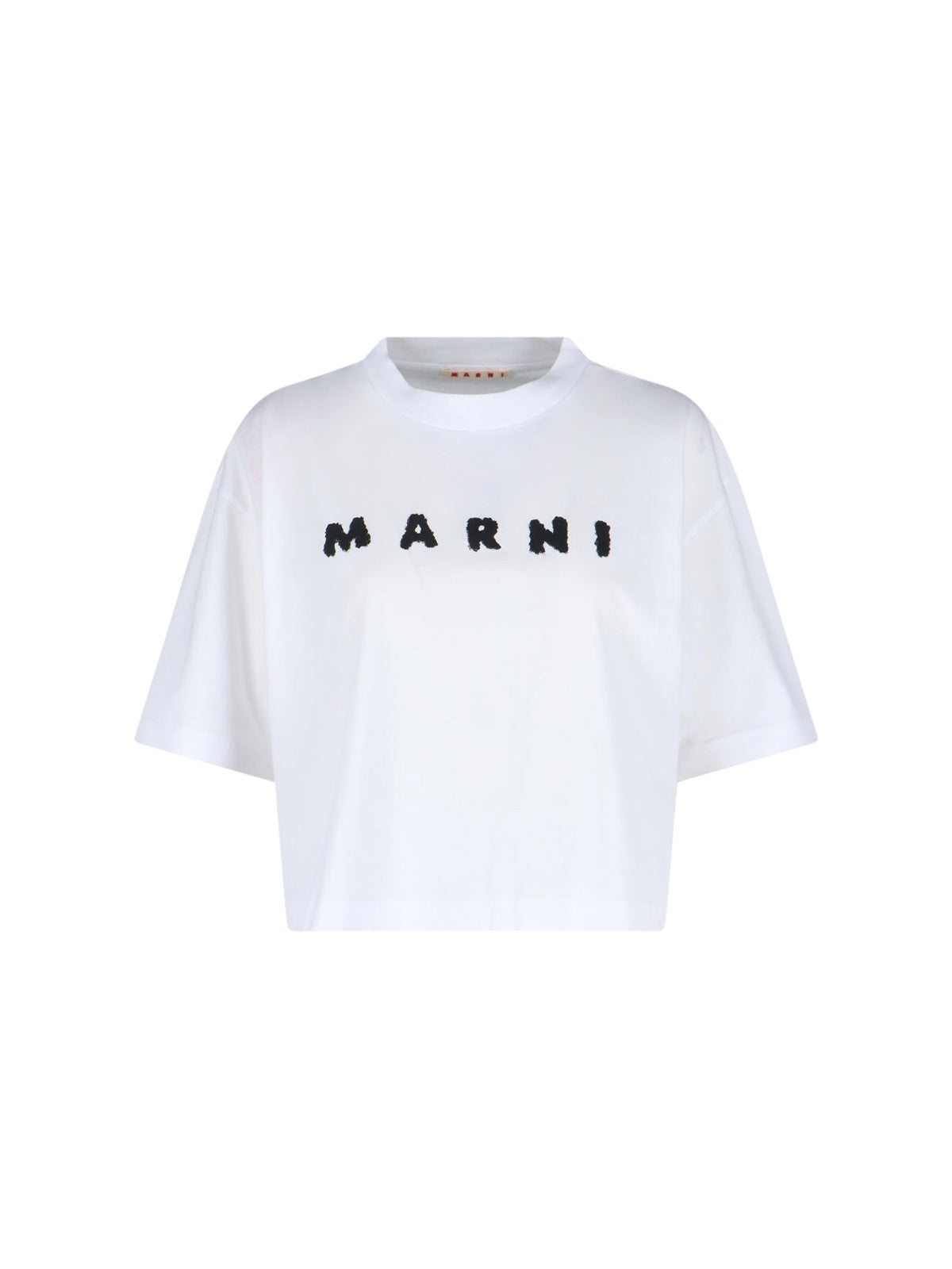Minimalist White T-Shirt With Round Neckline And Short Sleeves
