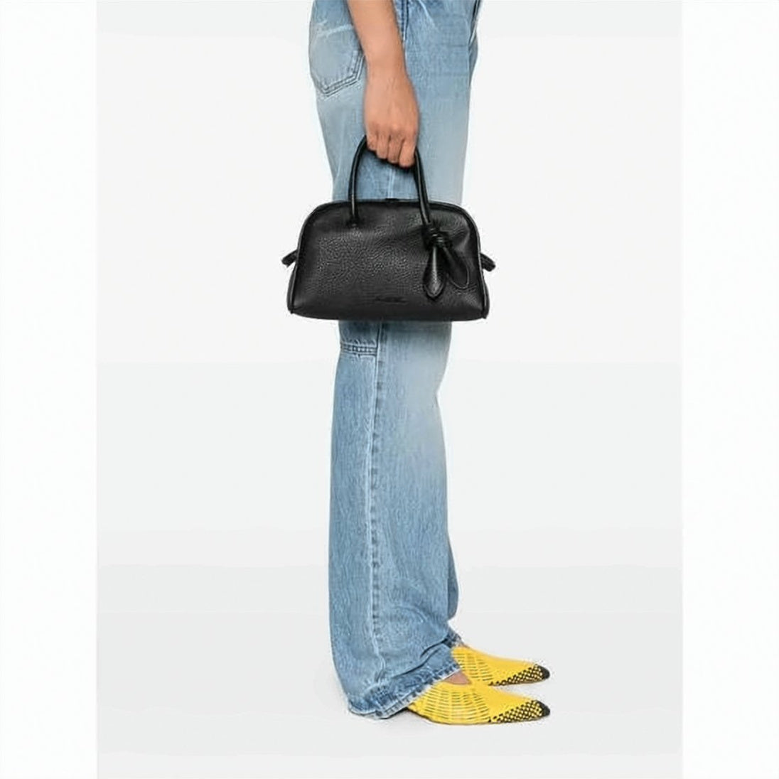 Textured Leather Jacquemus Tote Bag