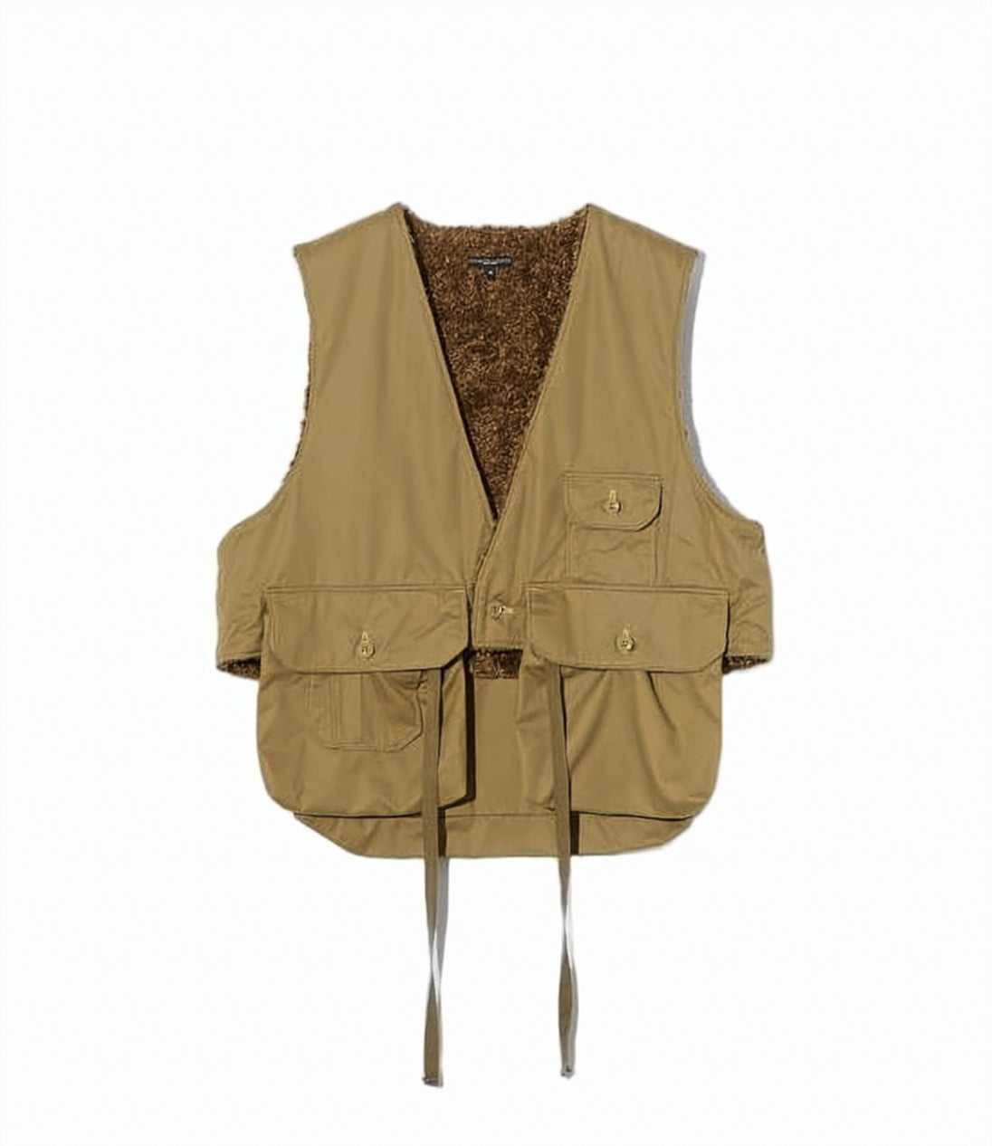 V-Neck Utility Vest with Flap Pockets