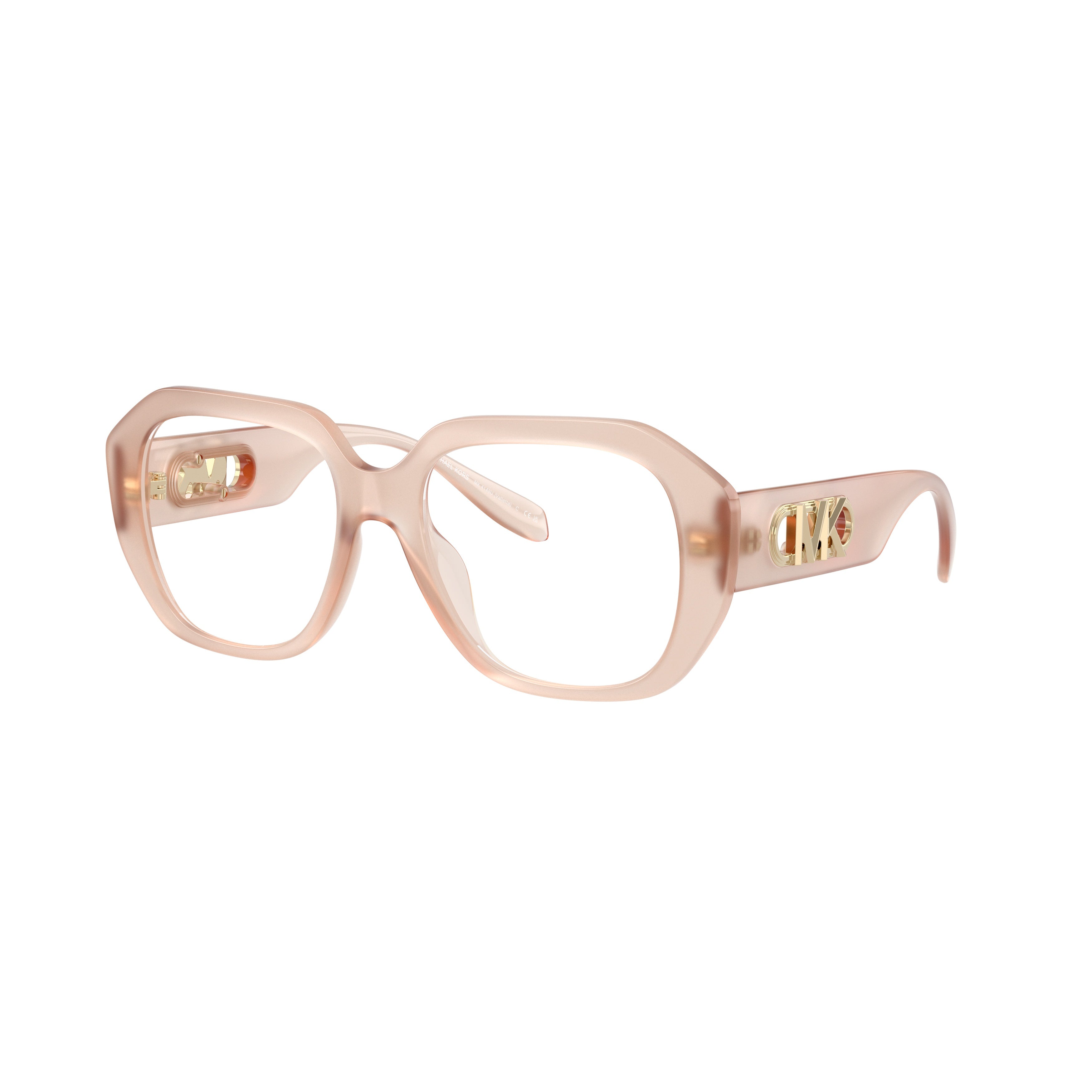0mk4148u Oversized Square Frames with Translucent Blush Finish