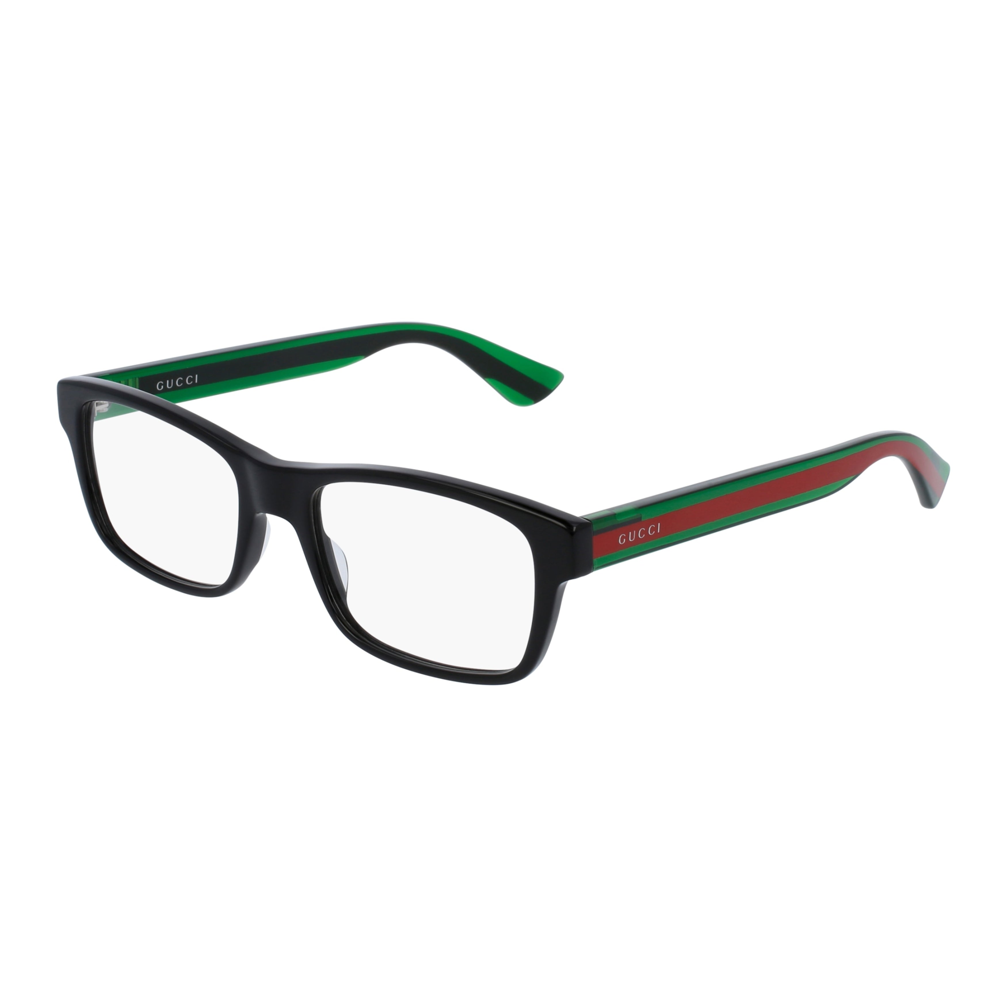 Gg0006on Rectangular Black Acetate Eyeglasses