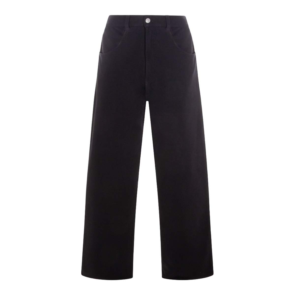 Straight-Leg Black Denim Jeans With Minimalist Design