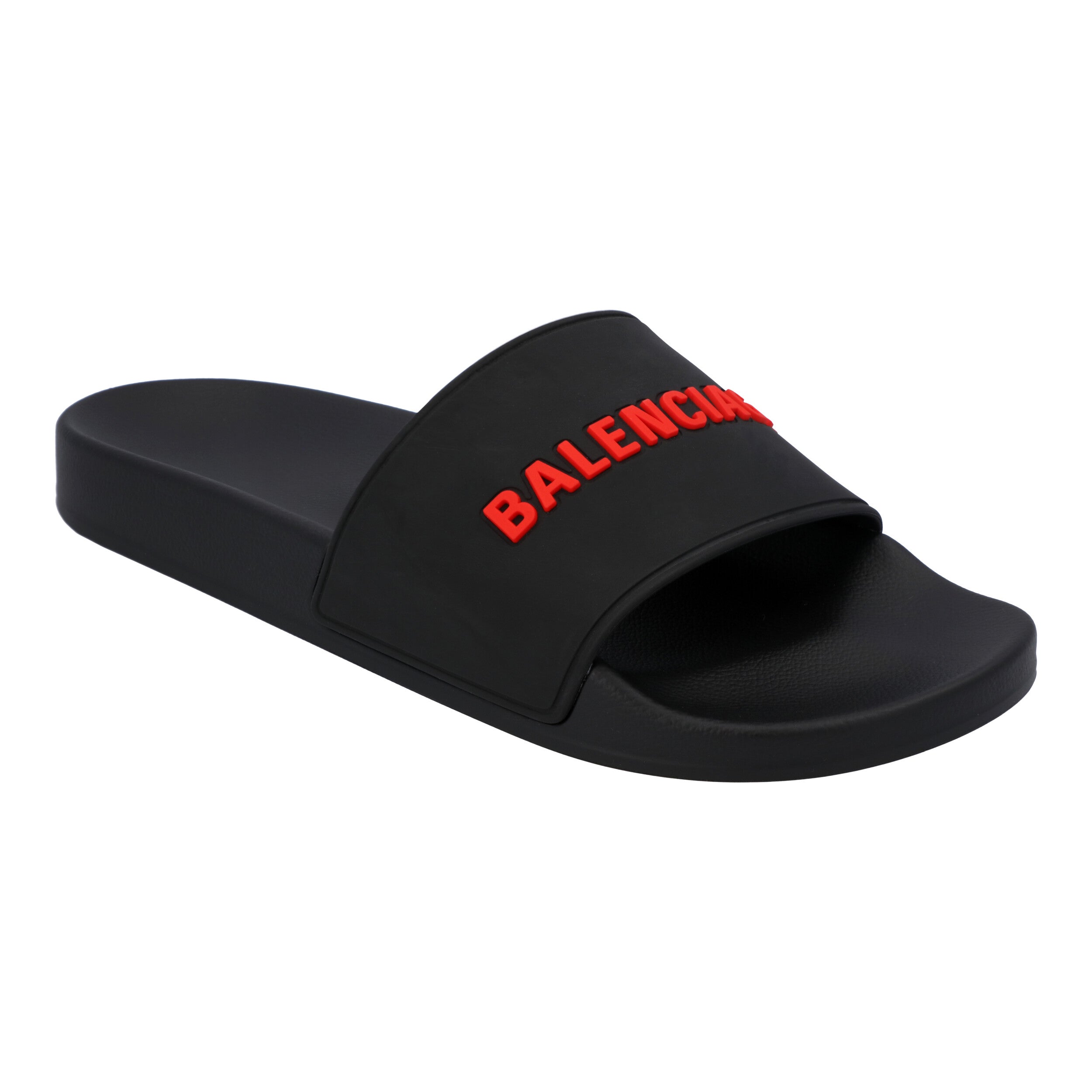 Logo Band Rubber Slide Black