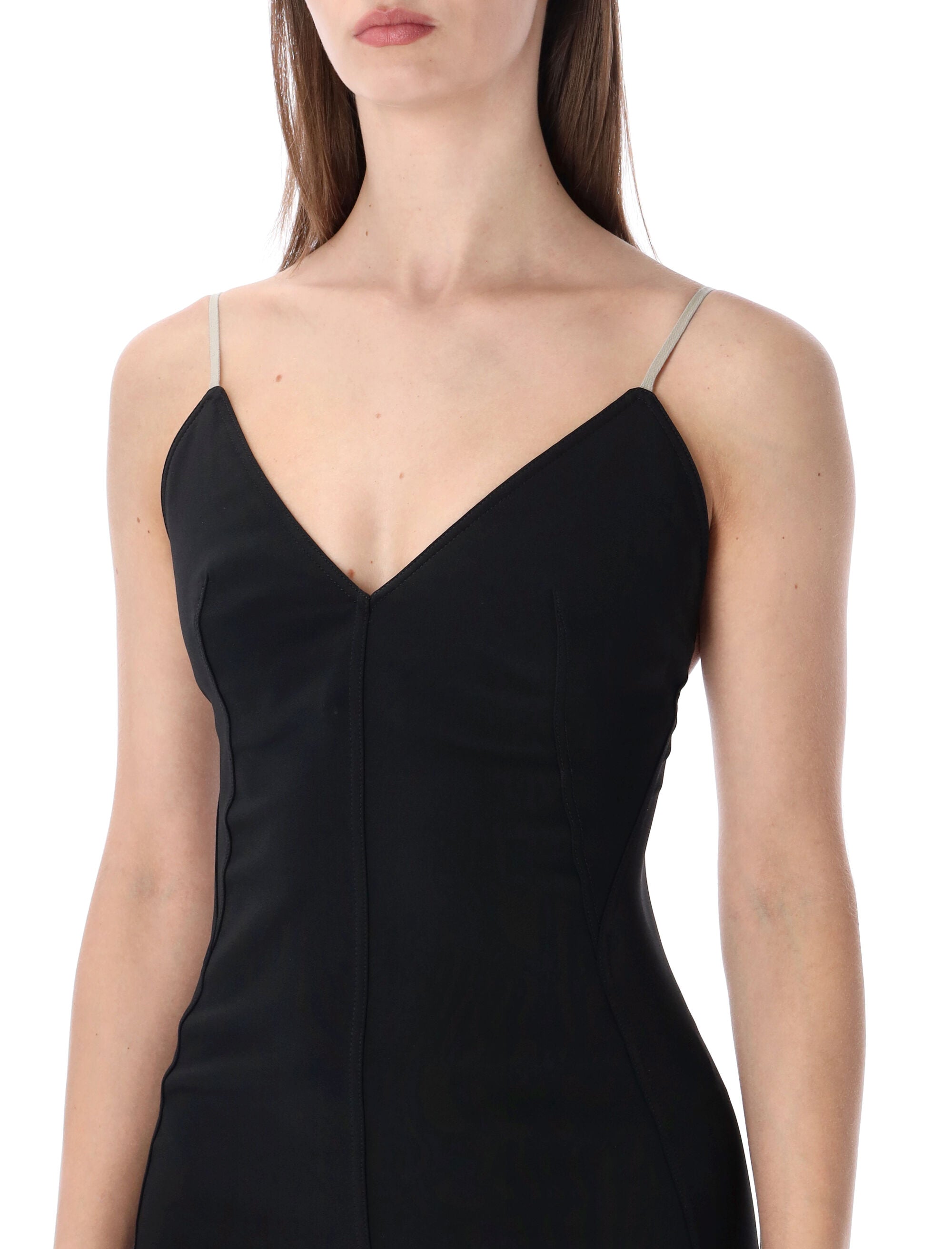 Body-Skimming Deep V Gown
